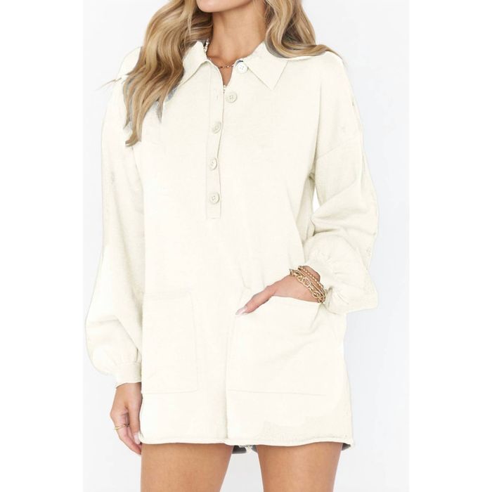 Show Me Your MuMu SHOW ME YOUR MUMU Gianni Romper In Cream Knit | Grailed