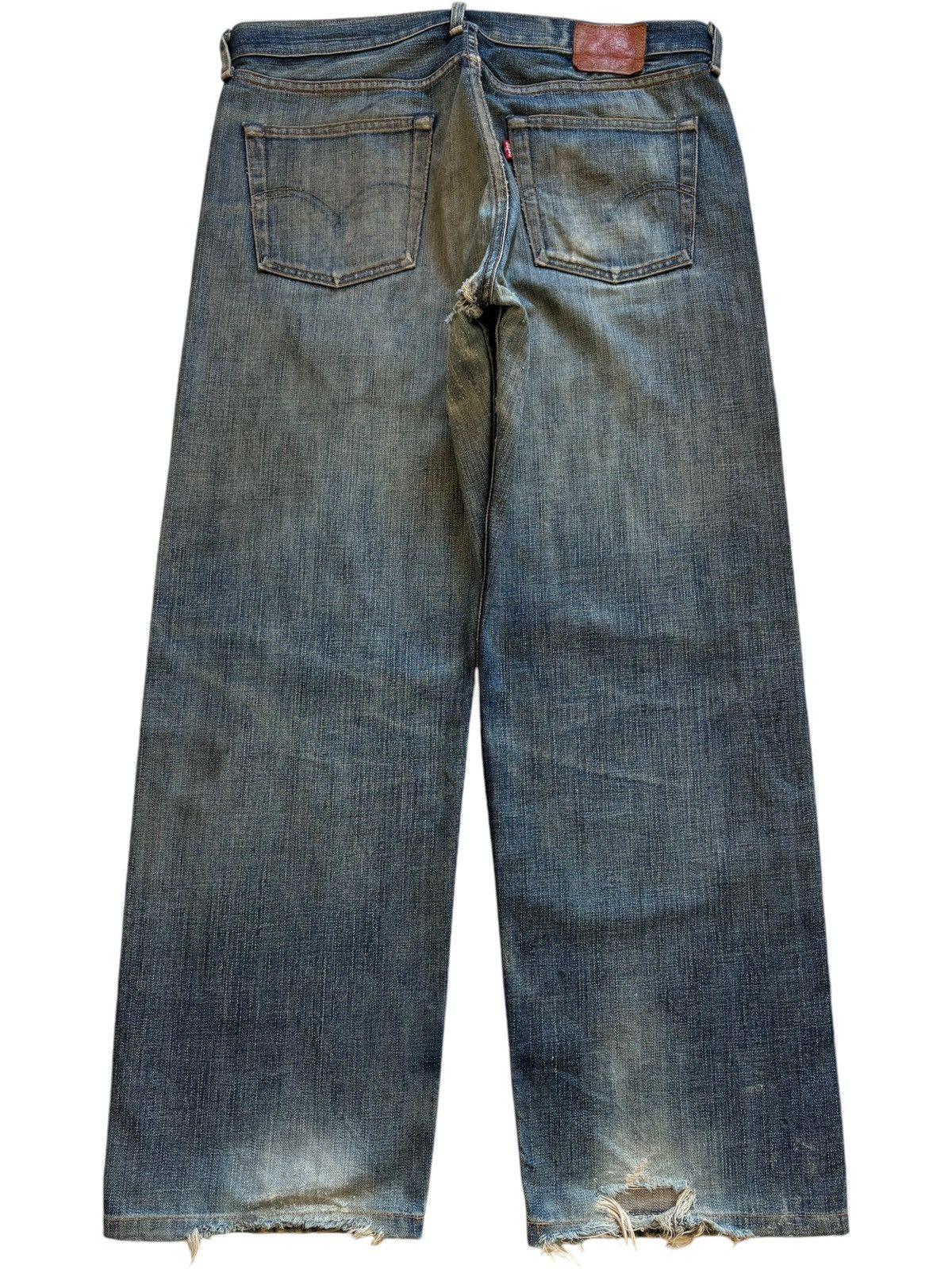 Levi's Vintage 90s Levis 503 Mud Wash Distressed Baggy Jeans Size US 37 - 2 Thumbnail
