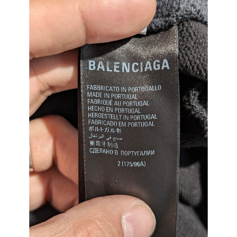 Balenciaga o1rshd1 Hoodie in Black Size US M / EU 48-50 / 2 - 19 Thumbnail