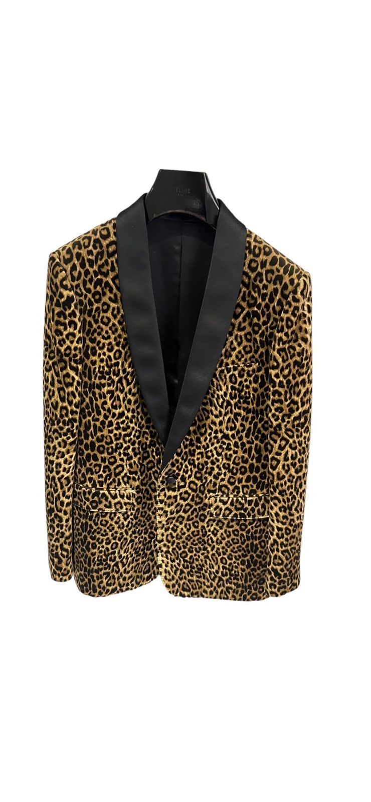 image of Celine Leopard Blazer Jacket, Men's (Size 54R)