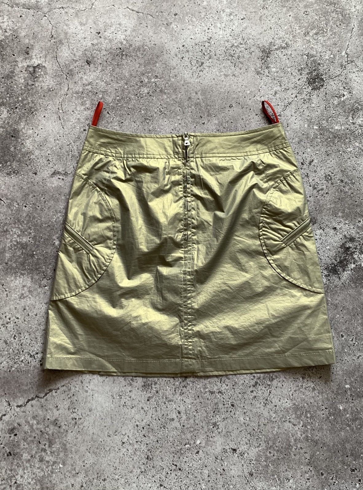 Prada 🔥ARCHIVE PRADA SPORT SILVER METAL 00’s Y2K SKIRT Size XS / US 0-2 / IT 36-38 - 3 Thumbnail