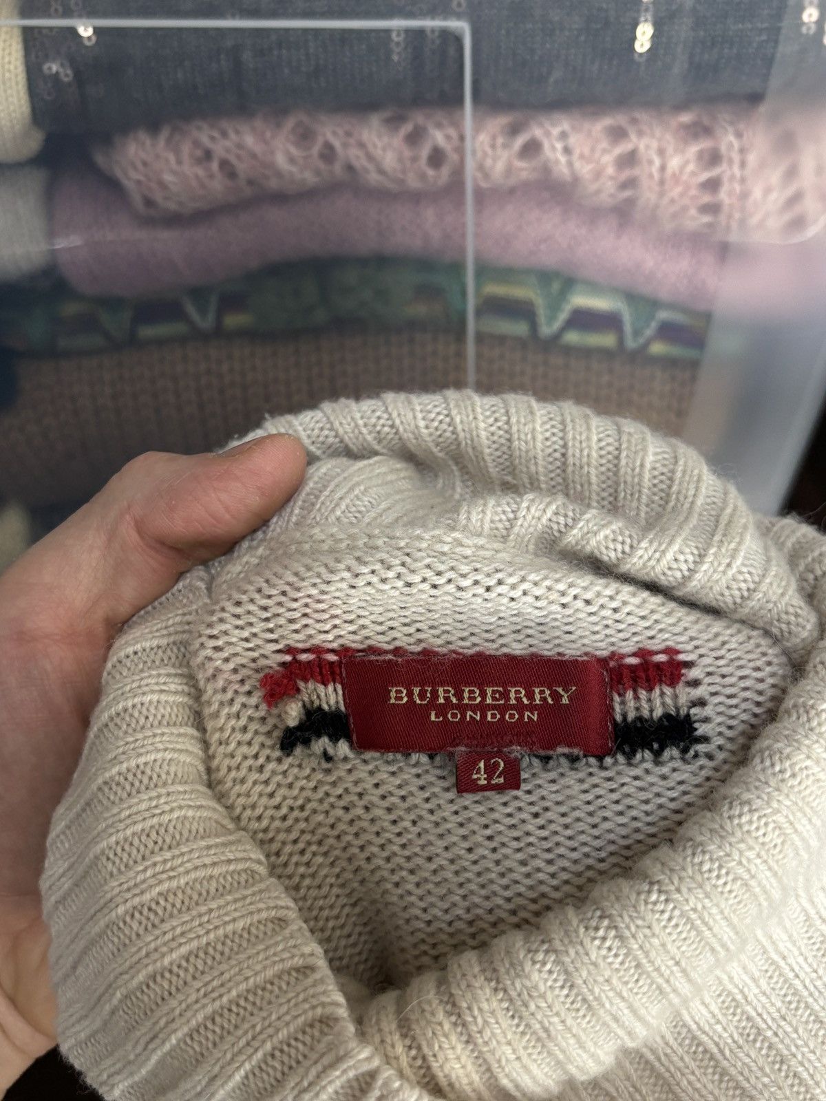 Burberry Burberry Knit Lambswool Turtleneck Sweater Size M / US 6-8 / IT 42-44 - 8 Thumbnail