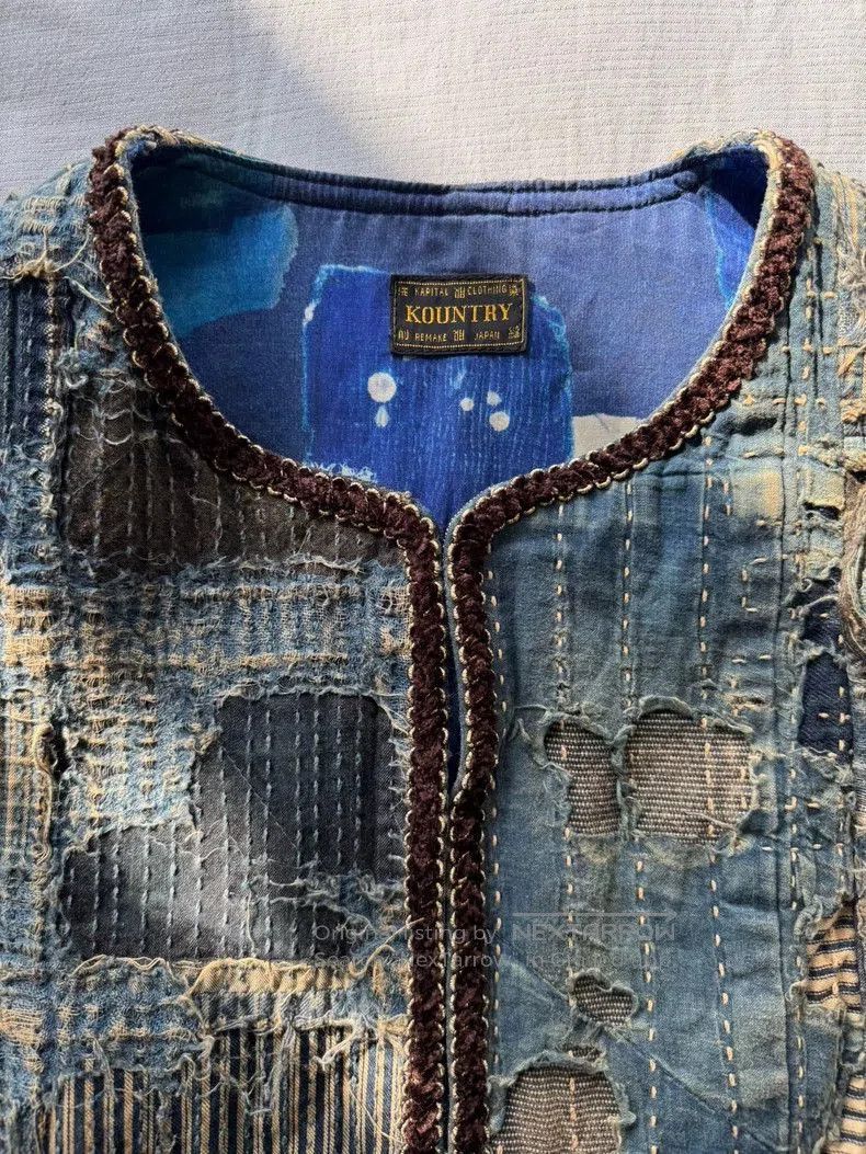 Kapital Kapital Boro erosion short jacket coat. Size US L / EU 52-54 / 3 - 3 Thumbnail