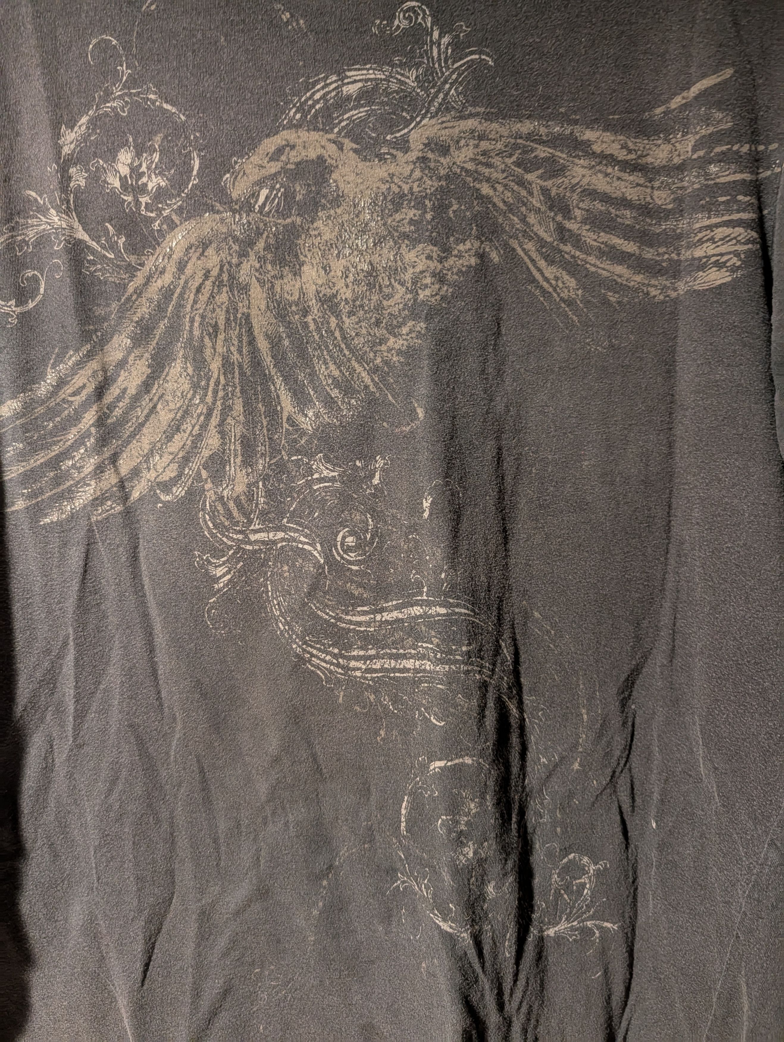 Affliction Vintage 2010's Toxic Hazard Eagle Affliction T-Shirt Size US L / EU 52-54 / 3 - 2 Thumbnail