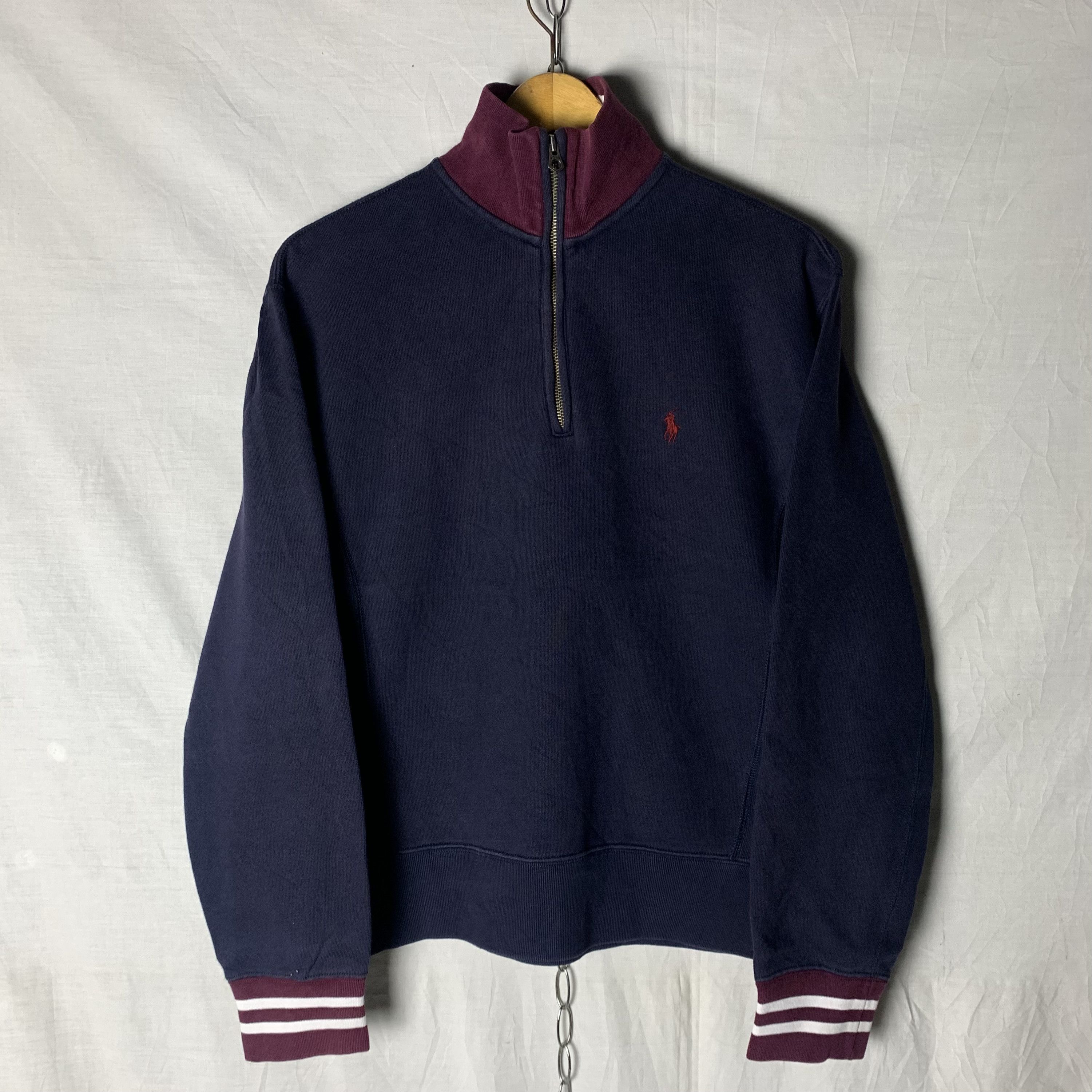 Polo Ralph Lauren Vintage Polo Ralph Lauren Halfzip Sweatshirt Crewneck Size US S / EU 44-46 / 1 - 2 Thumbnail