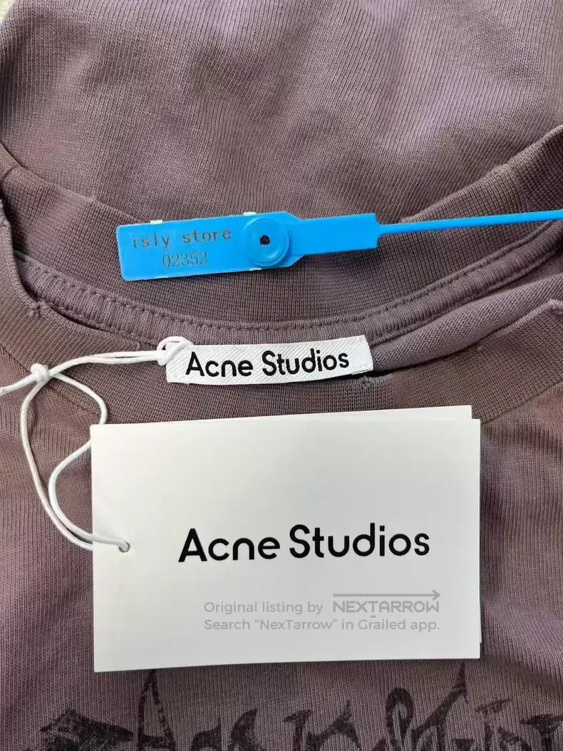 Acne Studios Acne Studios Sleeve Design Aged Printed Pattern T-Shirt, L Size M / US 6-8 / IT 42-44 - 4 Thumbnail