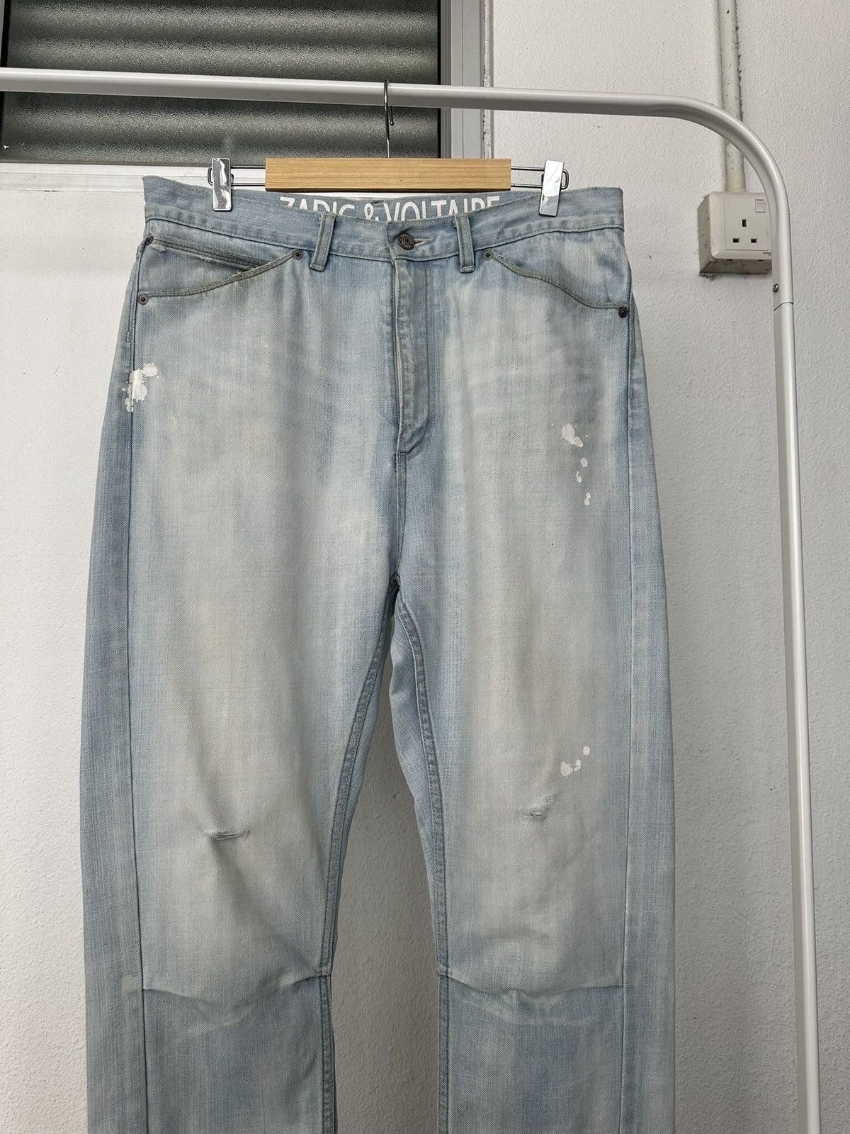 Zadig & Voltaire 00's Zadig & voltaire washed blue denim jeans Size US 35 - 12 Thumbnail