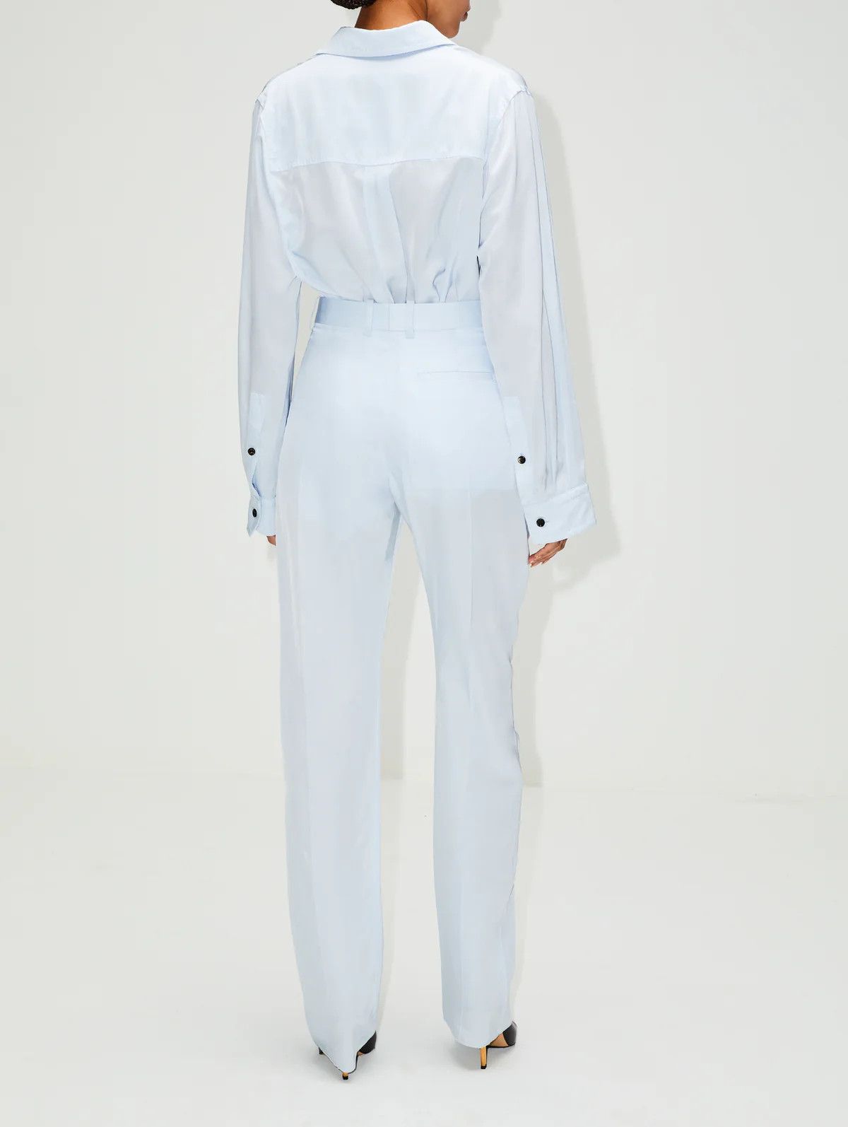 Bottega Veneta o1y0725 Casual Pant in Sky Blue Size 25" / US 0 / IT 36 - 4 Thumbnail