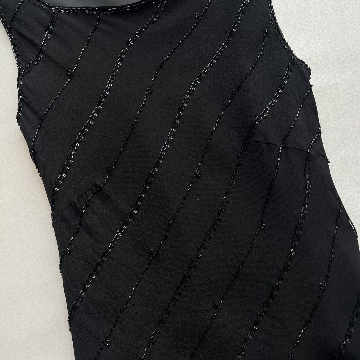 Japanese Brand × Other Black Sequin Mesh Tank Top Size M / US 6-8 / IT 42-44 - 4 Thumbnail