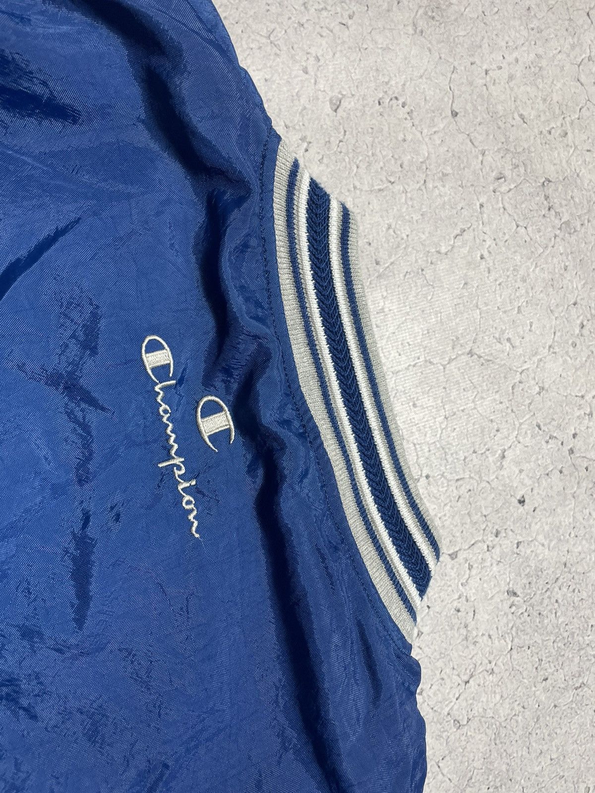 Champion × Vintage Vintage Nylon Anorak Champion Big Logo Jacket Rare Size US L / EU 52-54 / 3 - 11 Thumbnail
