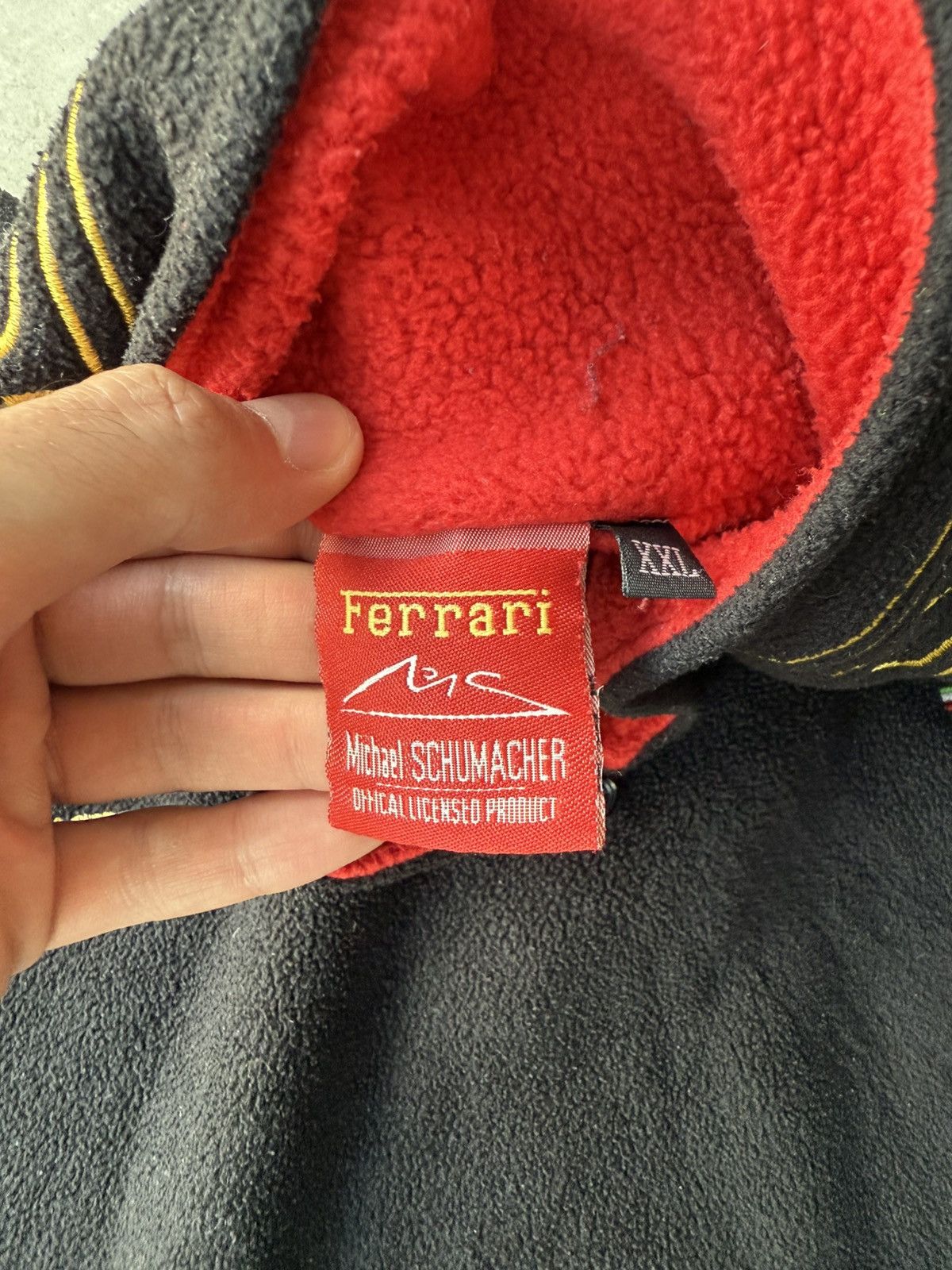 Ferrari Vintage 90s Ferrari Michael Schumacher Fleece Jacket Size US XL / EU 56 / 4 - 4 Thumbnail