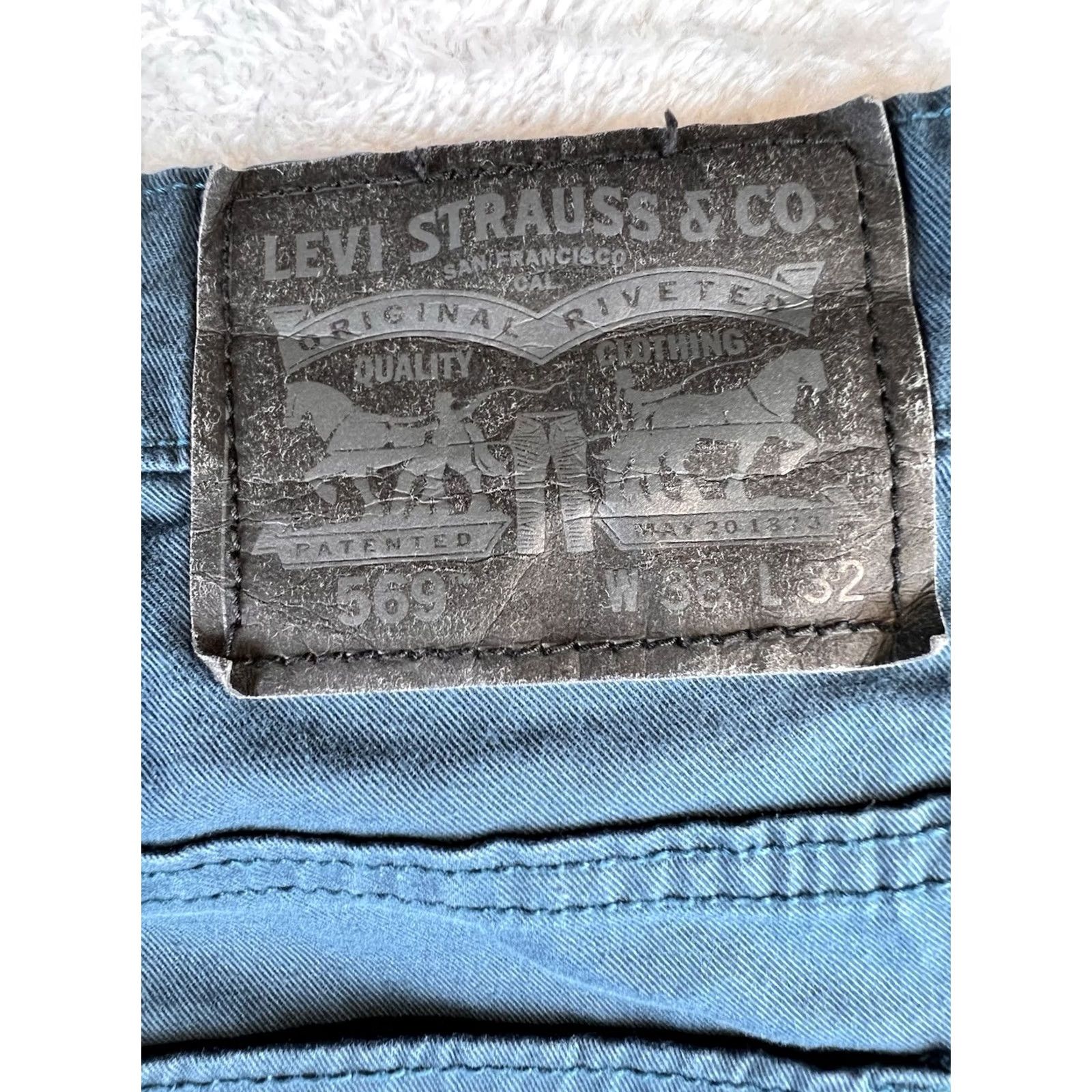 Levi's VINTAGE Levi's 569 Line 8 Twill Pant Mens 36 Levis 569 Straight Blue 5-Pocket Denim Jeans Men Slim Regular Fit 90s 80s USA Size US 36 / EU 52 - 7 Thumbnail