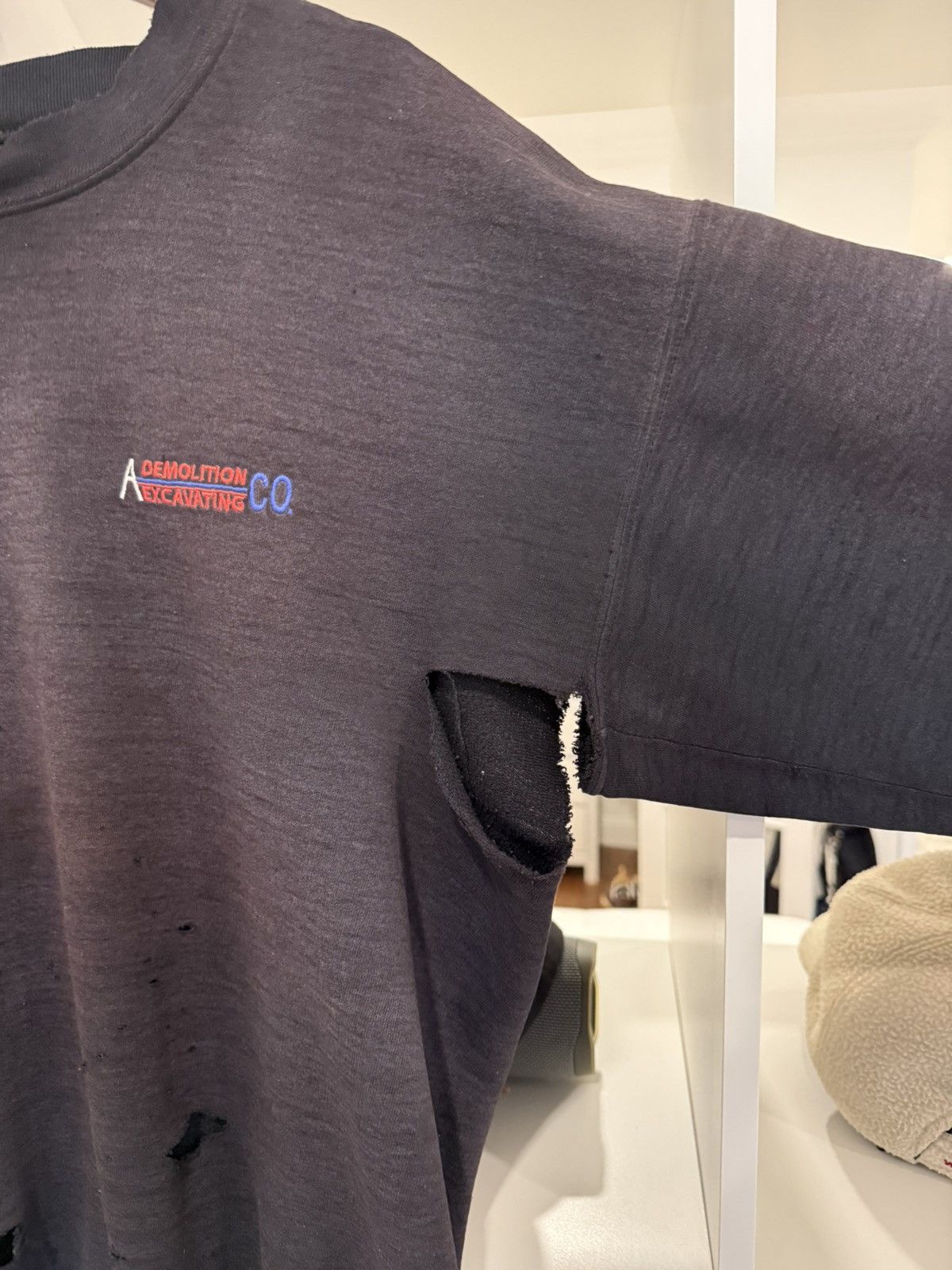 Vintage Thrashed and Faded Vintage Demolition Crewneck Size US L / EU 52-54 / 3 - 4 Thumbnail