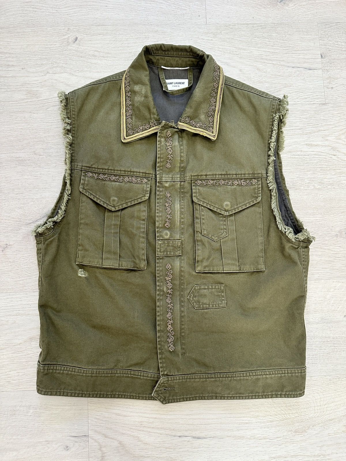 Saint Laurent Paris Saint laurent military vest Size US S / EU 44-46 / 1 - 1 Thumbnail