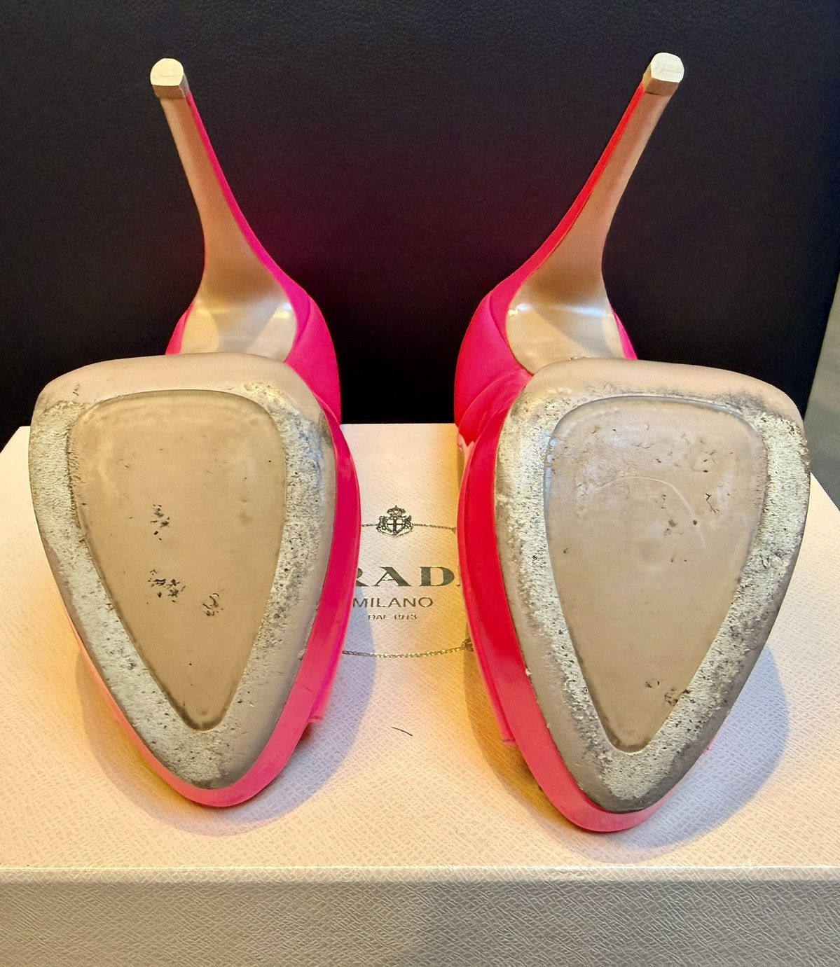 Prada Prada Pink Patent Leather High Heel Pumps 39.5 EU / 9.5 US Size US 9.5 / IT 39.5 - 12 Thumbnail