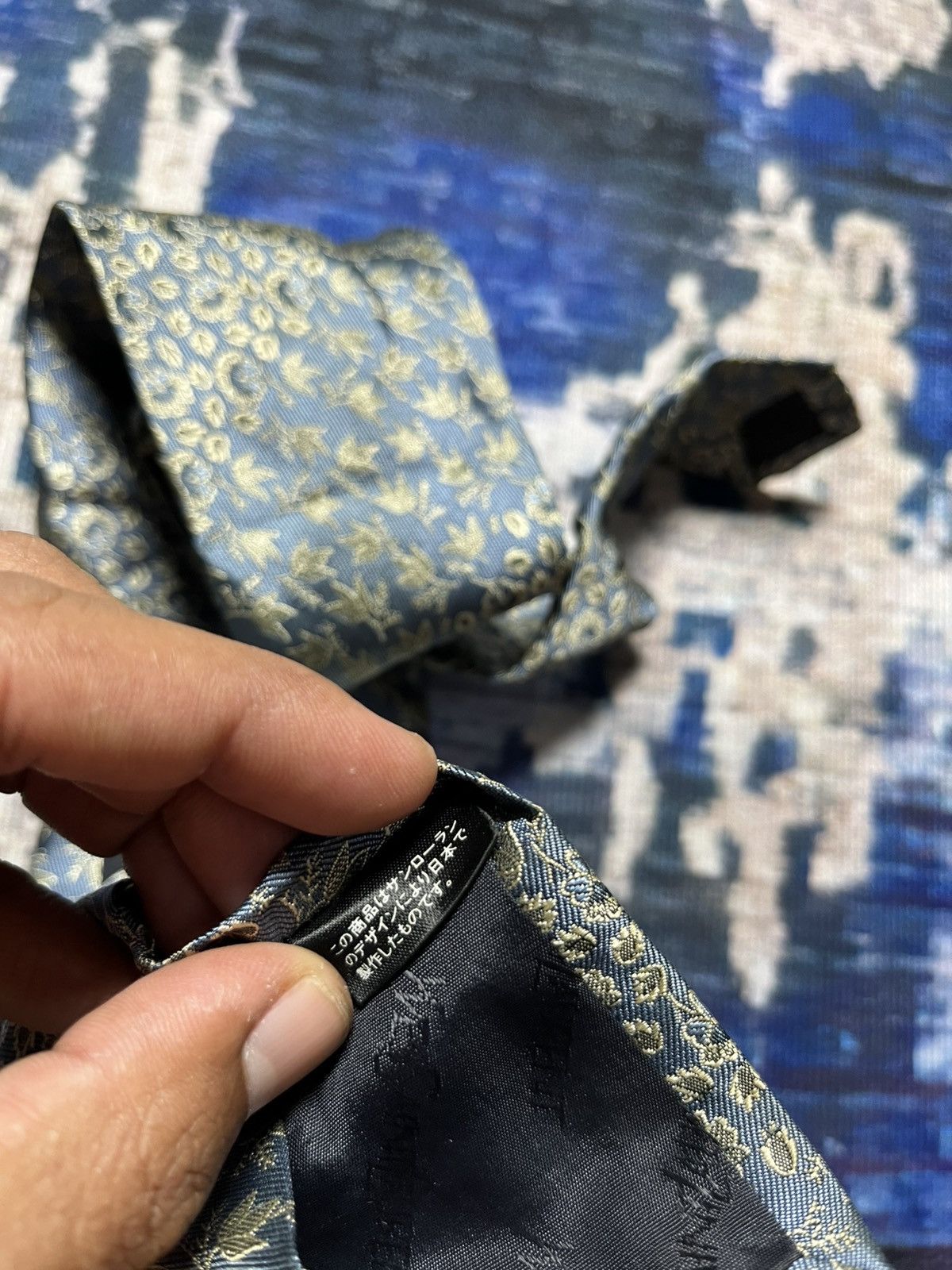 Yves Saint Laurent 🎀Vintage YvesSaintLaurent Full Print Necktie Japan Size ONE SIZE - 6 Thumbnail