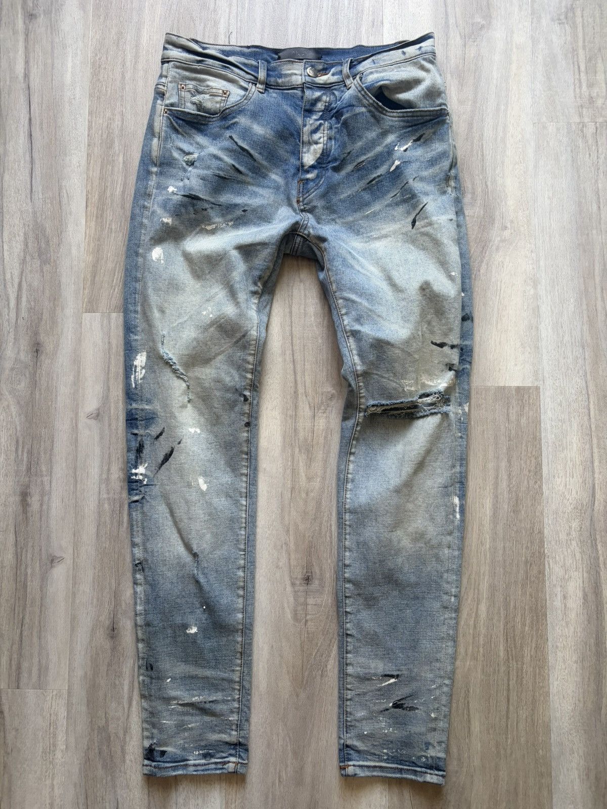 Amiri Amiri Paint Splatter Jeans Size US 32 / EU 48 - 1 Thumbnail
