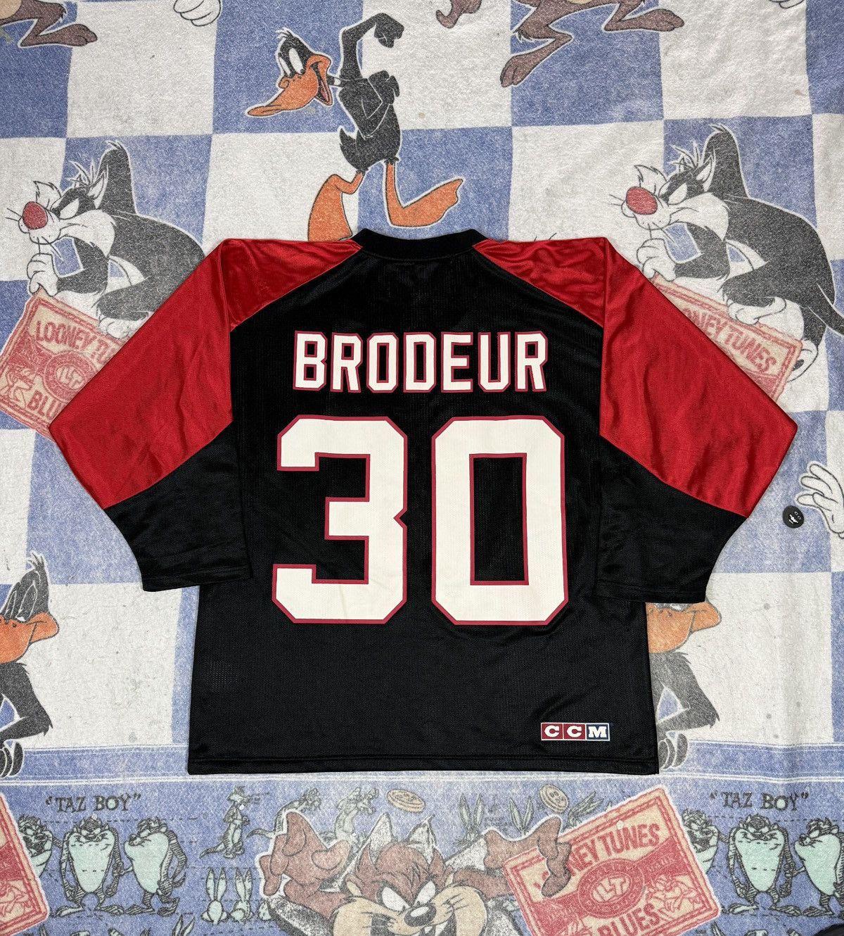 NHL Vintage martin brodeur new jersey devils jersey Size US L / EU 52-54 / 3 - 3 Thumbnail