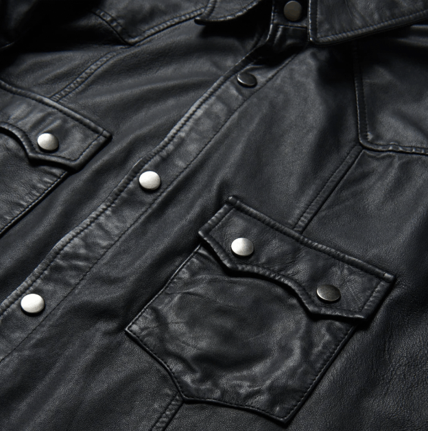 Stetson STETSON Leather Western Shirt Jacket - Size XXL Size US XXL / EU 58 / 5 - 2 Thumbnail
