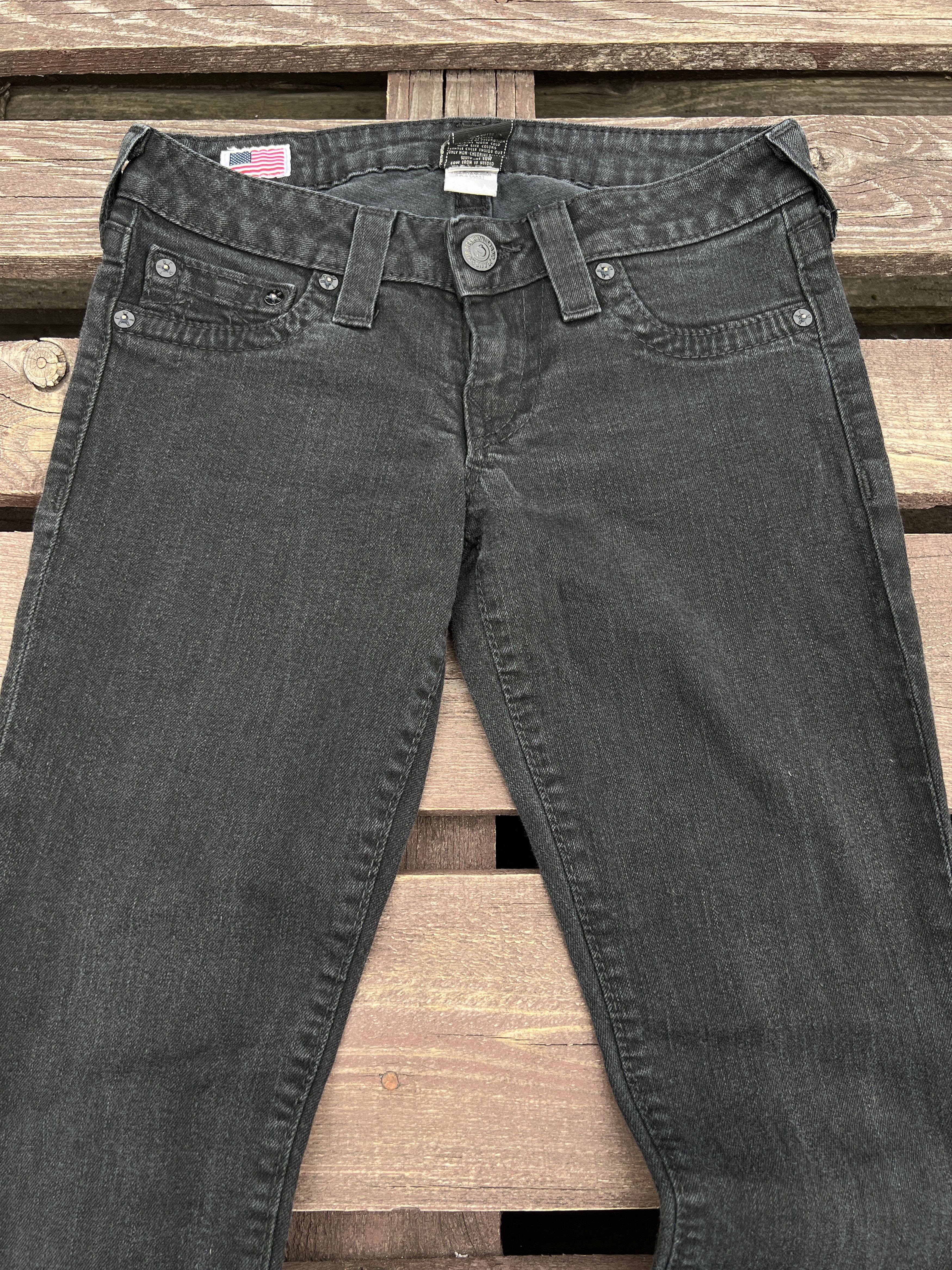 True Religion True Religion Y2K Vintage Casey Black Jeans Size 27" / US 4 / IT 40 - 10 Thumbnail