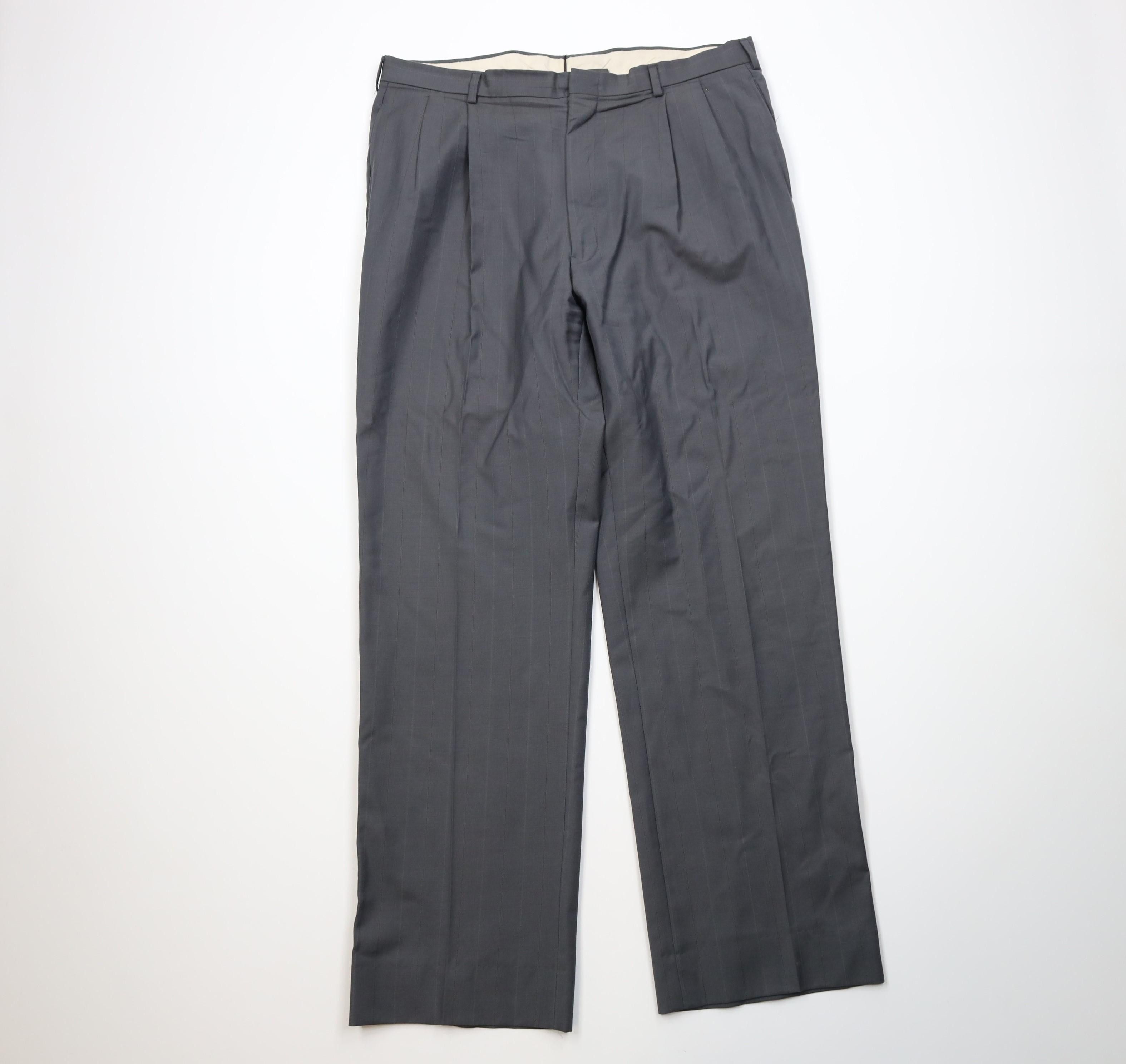 Vintage Vintage 70s Streetwear Wool Blend Knit Wide Leg Chino Pants Size US 38 / EU 54 - 1 Thumbnail
