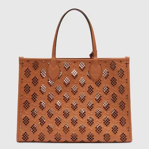 Gucci o1la5ras0526 Size: OS / Medium Tote Bag With Cut-Out Motif Size ONE SIZE - 6 Thumbnail