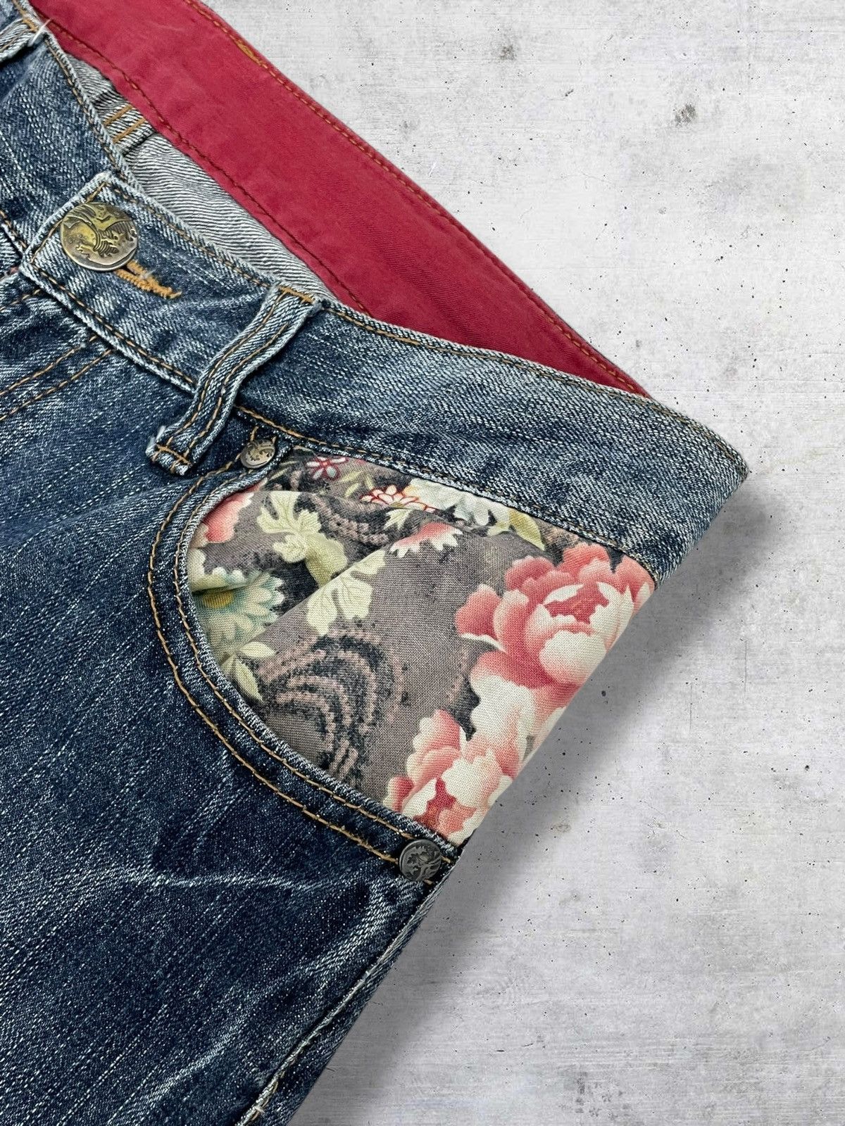 Japanese Brand KARAKURI TAMASHI TRADITIONAL JAPAN SUKAJAN EMBROIDERED 90S Size US 30 / EU 46 - 8 Thumbnail