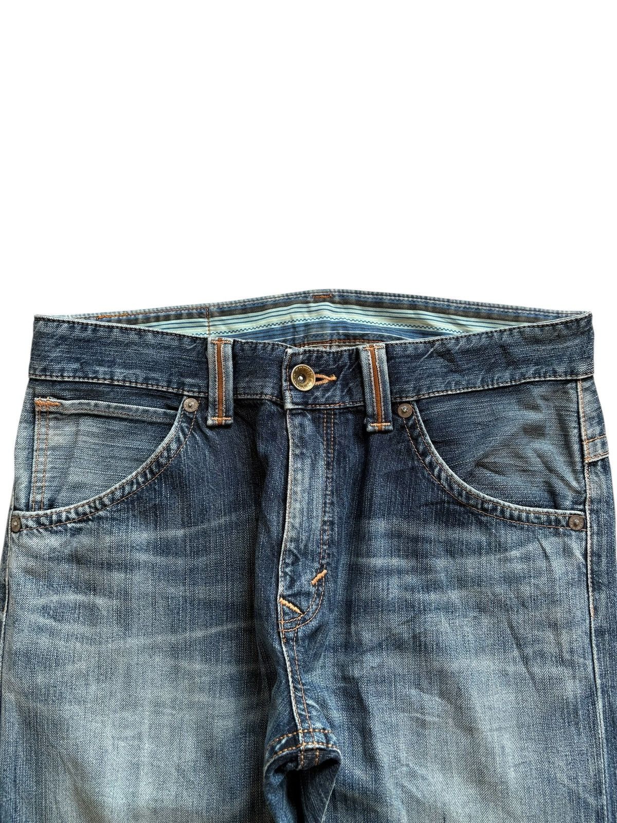 Edwin Exclusive Vintage Edwin Mud Wash Distressed Rip Loose Jean Size US 35 - 4 Thumbnail