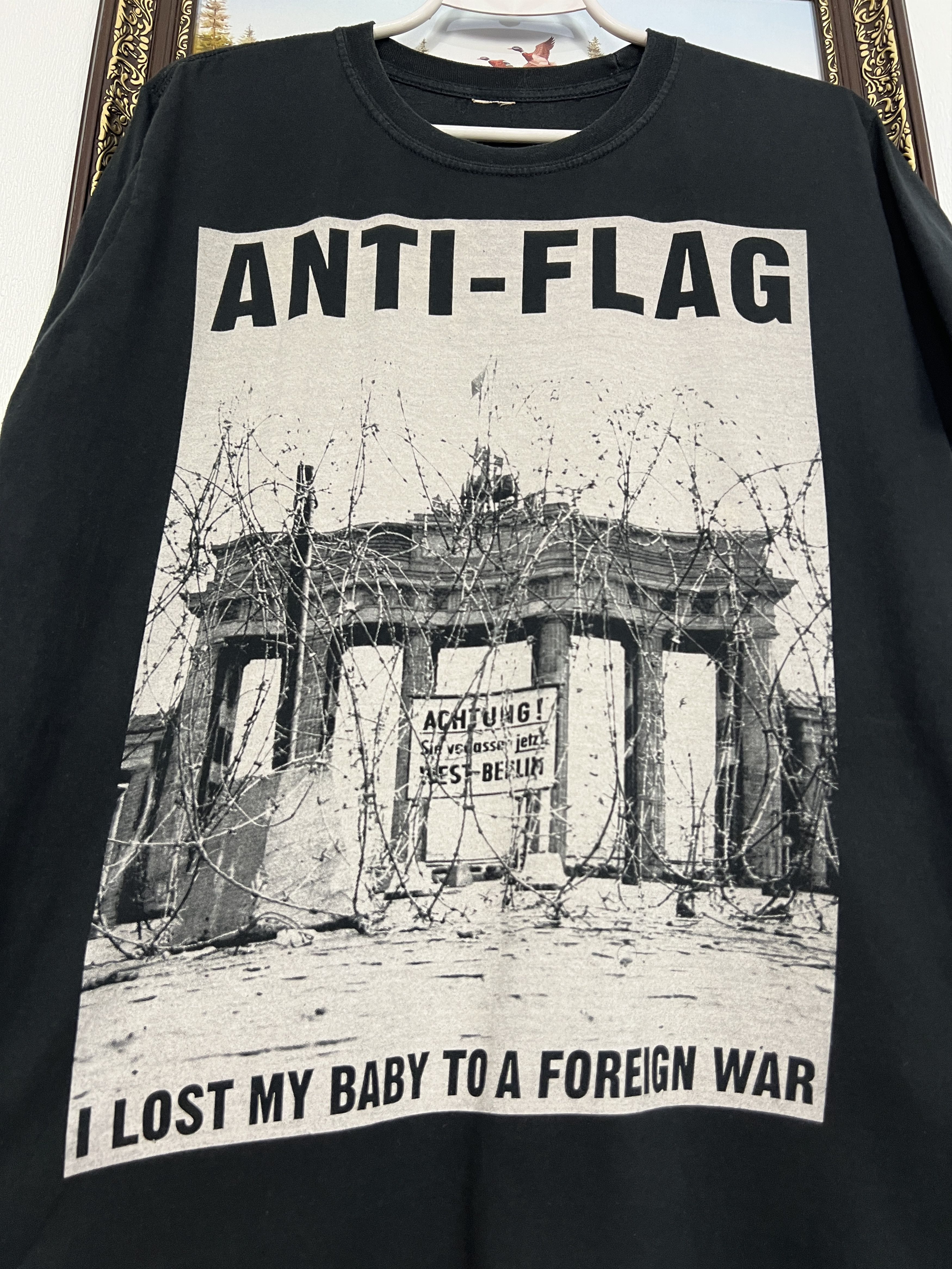 Vintage Anti Flag Tee Shirt Rare Foreign War Big Logo Hype Rare Size US M / EU 48-50 / 2 - 3 Thumbnail