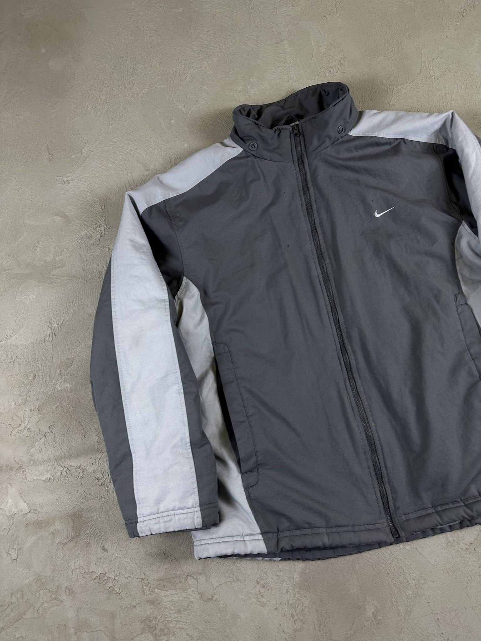 Nike × Vintage Vintage Y2k Nike Big Swoosh Logo Nylon Tracksuit Jacket Size US XL / EU 56 / 4 - 9 Thumbnail