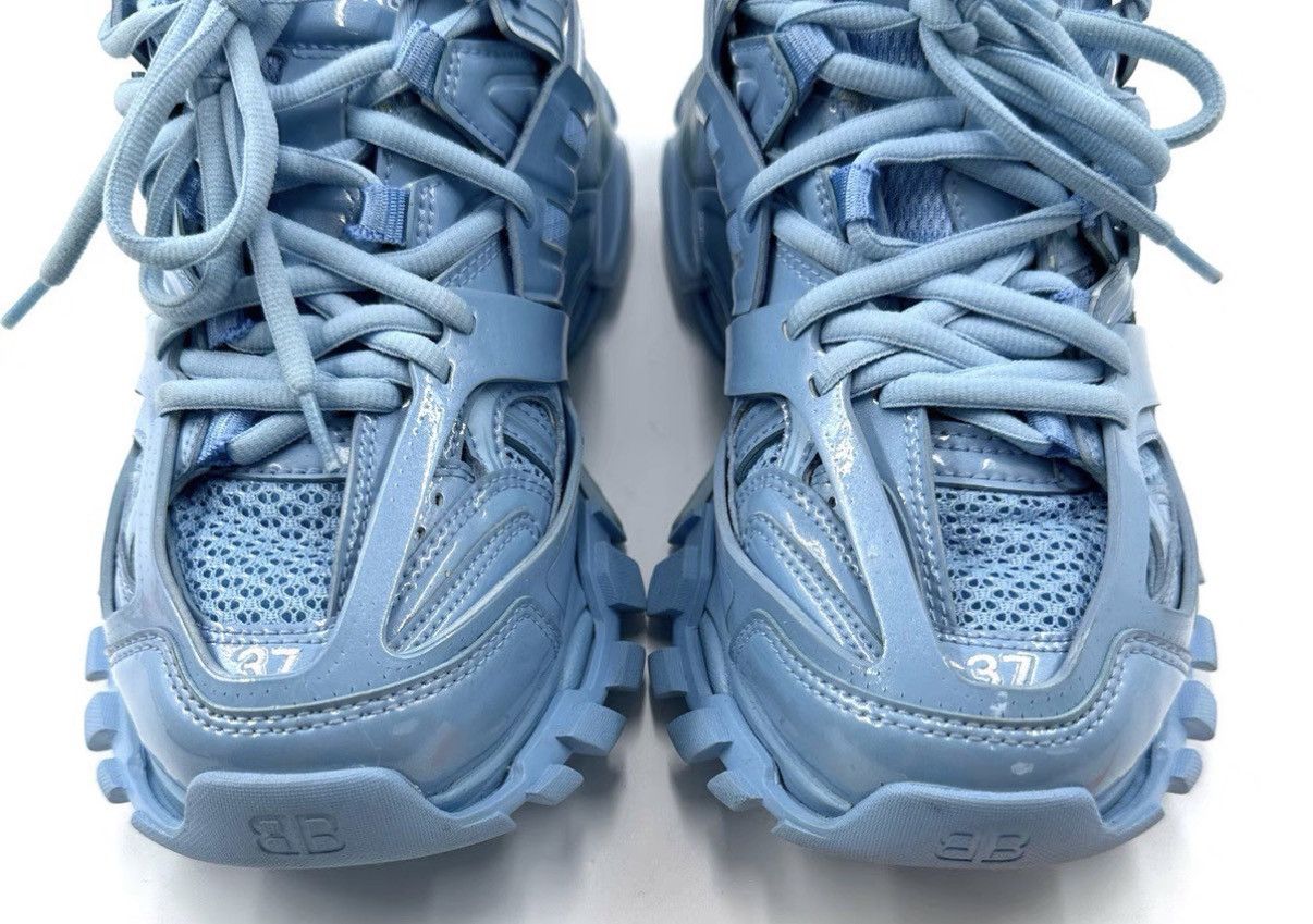 Balenciaga Balenciaga Ice Blue Track Dad Sneakers K12 Size US 7 / IT 37 - 7 Thumbnail