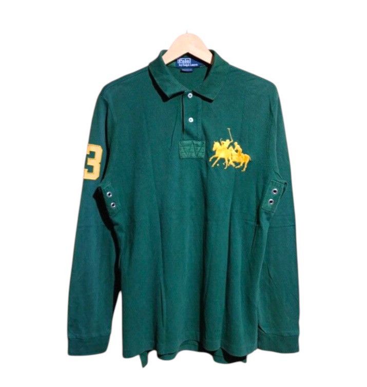 Polo Ralph Lauren × Ralph Lauren × Vintage Polo Ralph Lauren Big Logo Chief Keef Long Sleeve Polos #3 Size US L / EU 52-54 / 3 - 1 Thumbnail