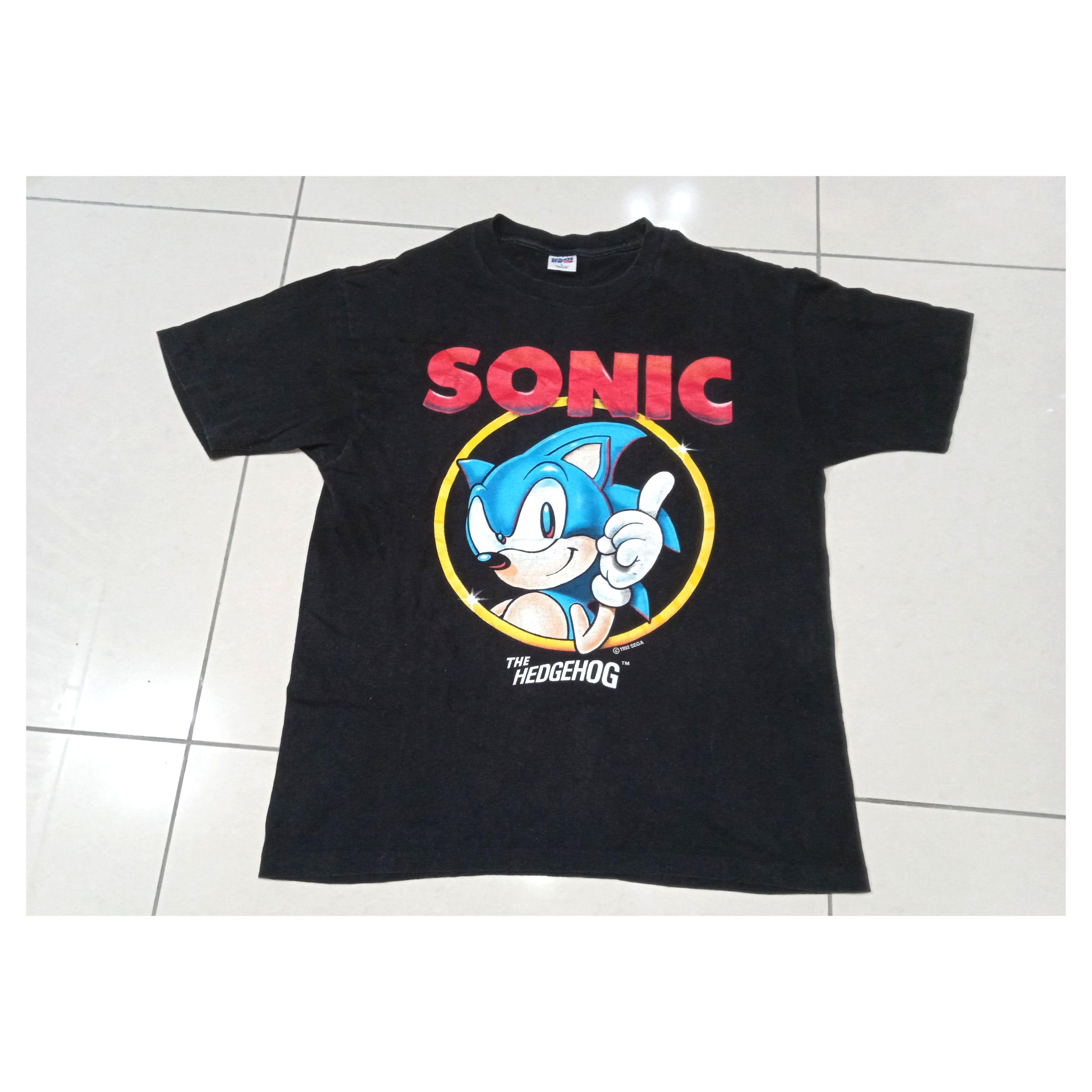 Vintage Vintage 90s Sonic the Hedgehog 1992 SEGA T-Shirt Size US L / EU 52-54 / 3 - 1 Thumbnail