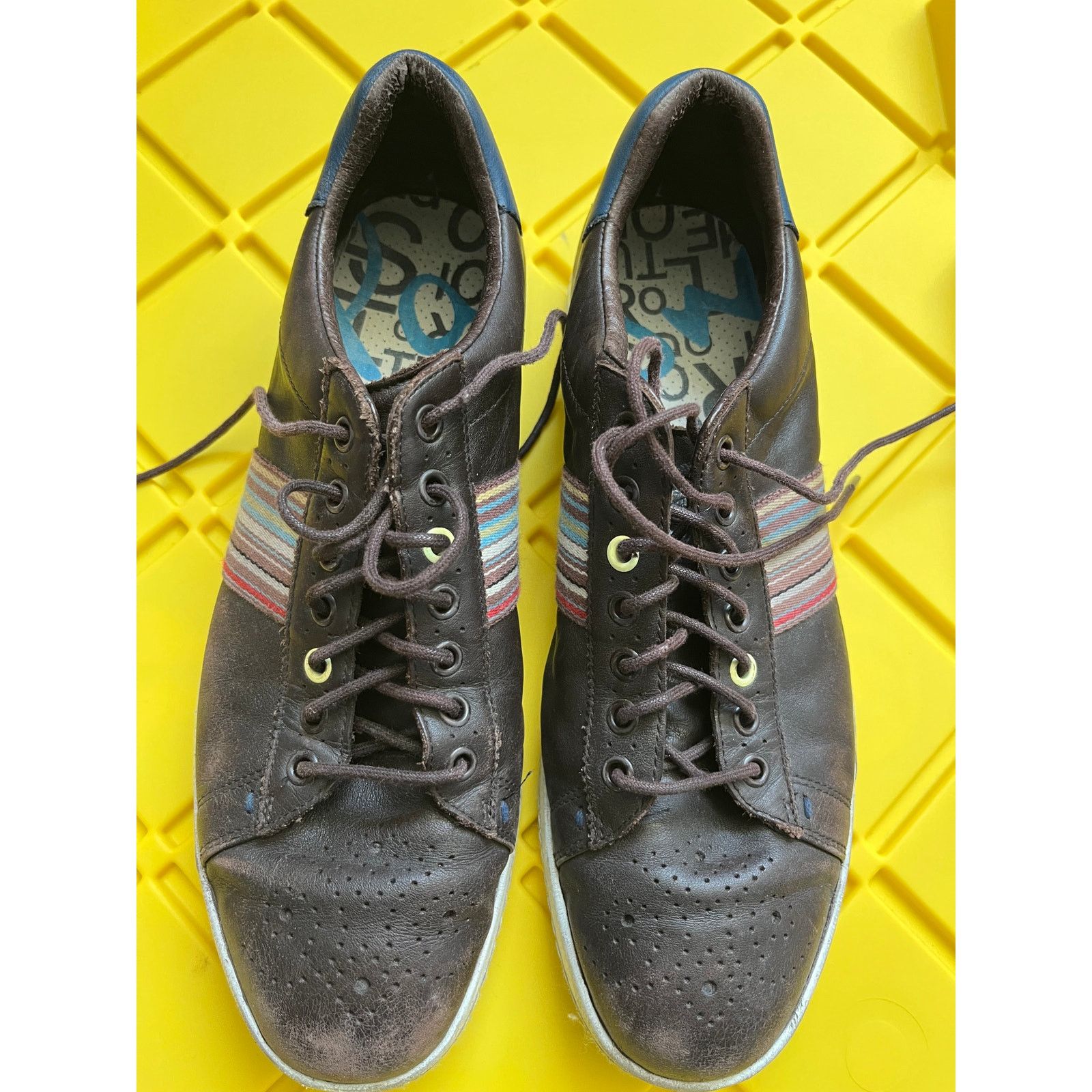 Paul Smith Paul Smith Genuine Signature Striped Biz Casual Shoes Brown Size US 10 / EU 43 - 3 Thumbnail