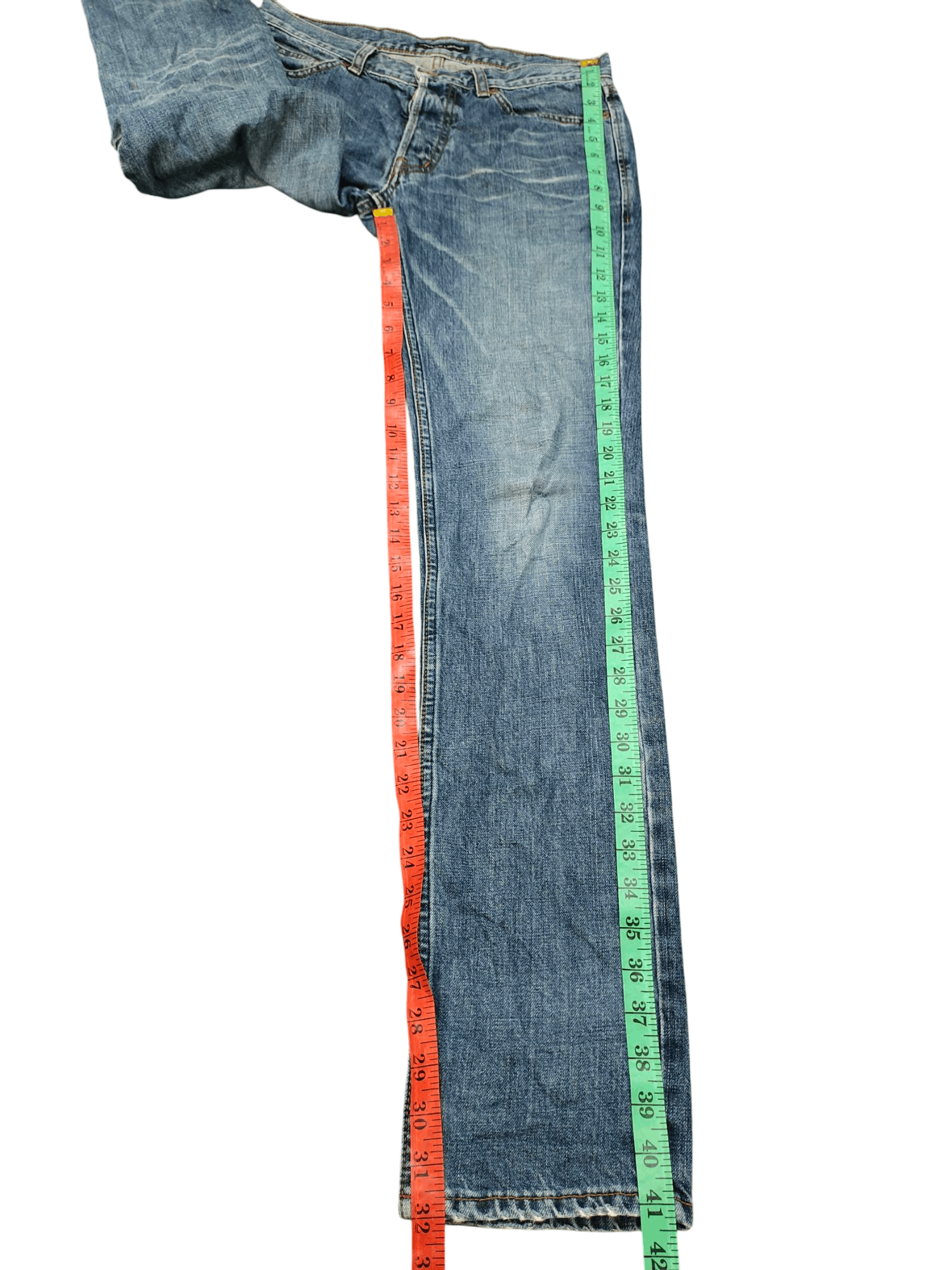 Lounge Lizard Japanese Brand Lounge Lizard Clawmark Distress Denim Jeans Size US 30 / EU 46 - 15 Thumbnail
