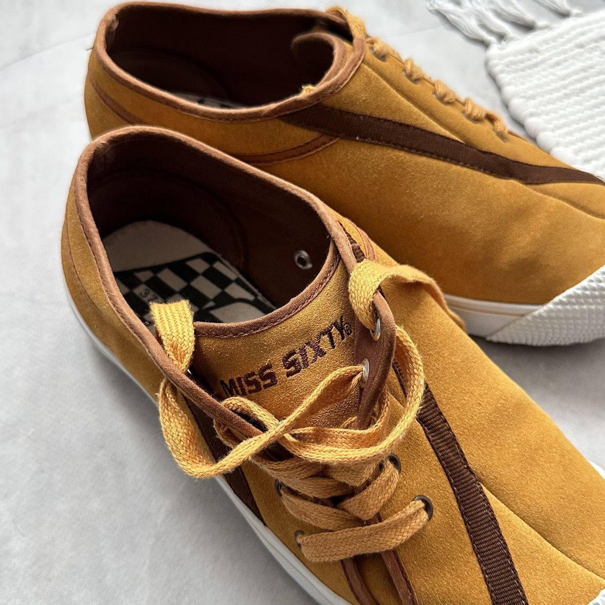 ASH × Diesel × Miss Sixty RARE Miss Sixty Side Lace Up Sneakers Shoes Converse Vibe Size US 7 / IT 37 - 2 Thumbnail