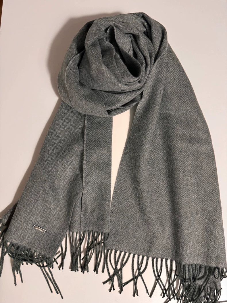 Loro Piana LORO PIANA Gray goat cashmere scarf for baby Size ONE SIZE - 2 Thumbnail