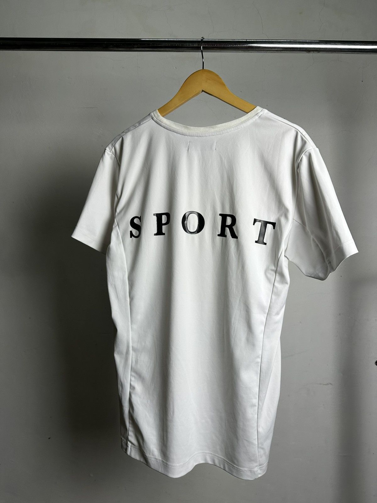 Japanese Brand 1PIU1UGUALE3 Sport Spellout Jersey tee Size US M / EU 48-50 / 2 - 2 Thumbnail