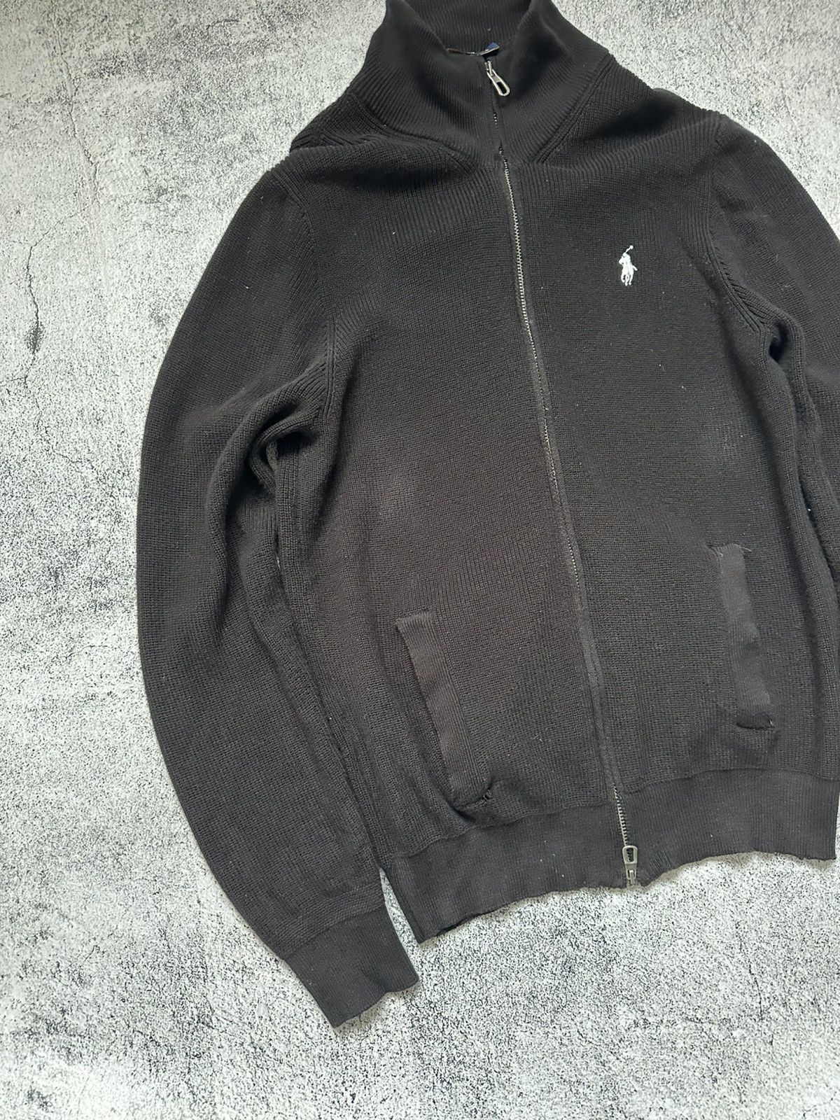 Polo Ralph Lauren Polo Ralph Lauren Tight-Knit Zip Sweater Black Classic Fit Size US S / EU 44-46 / 1 - 5 Thumbnail
