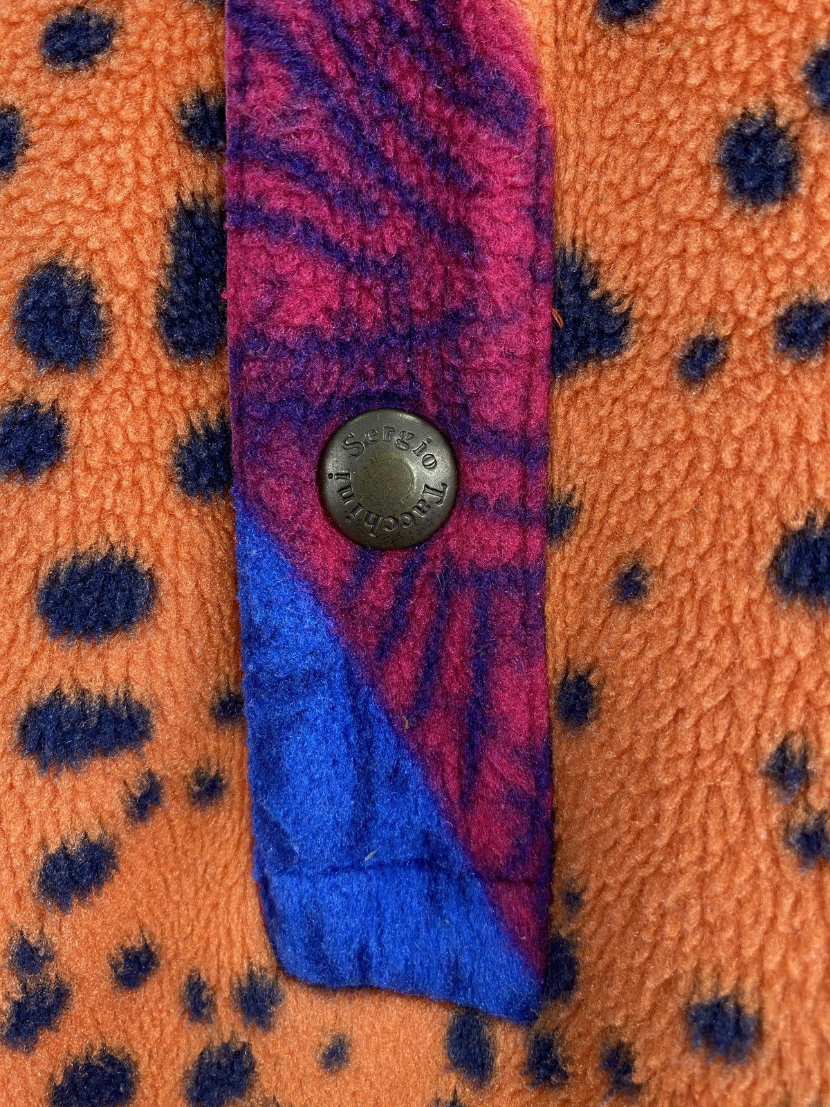 Sergio Tacchini 🇮🇹 Vintage 80s Sergio Tacchini Fleece Abstract Asymmetrical Size US M / EU 48-50 / 2 - 5 Thumbnail