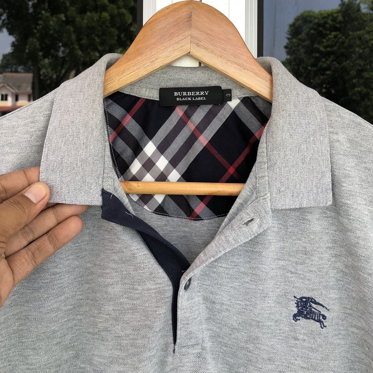 Burberry Burberry Black Label Polo Tee Size US M / EU 48-50 / 2 - 3 Thumbnail