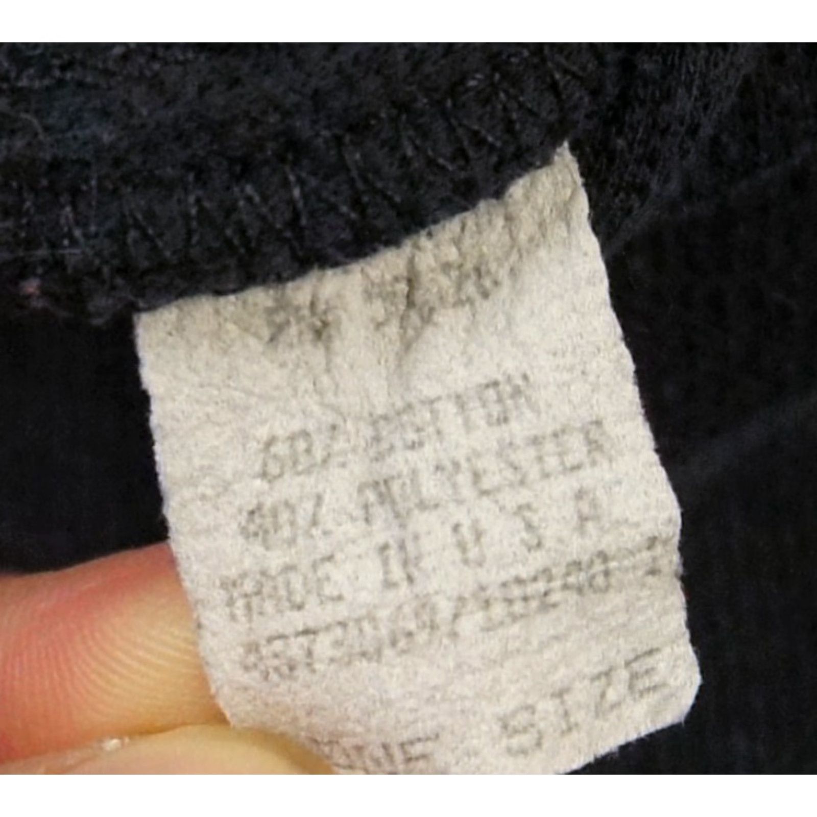 Mossimo VINTAGE Mossimo Pullover Sweatshirt Mens One Size Black 90s Logo Fleece Cotton Polyester High Neck Bean Neck Drawstring Fall Winter Spring Summer Mens Size US M / EU 48-50 / 2 - 7 Thumbnail