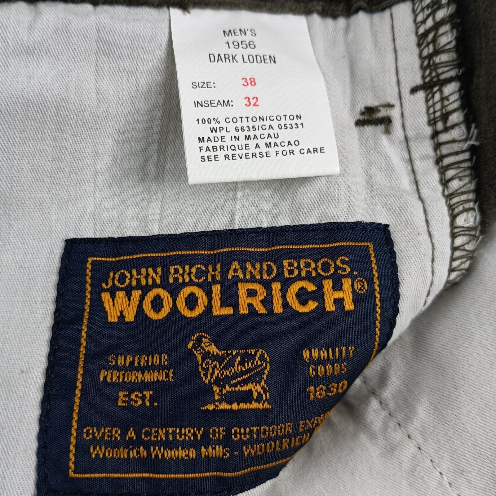 Woolrich Woolen Mills Woolrich Corduroy Pants Men's 38x32 1956 Dark Green Pleated Size US 38 / EU 54 - 5 Thumbnail