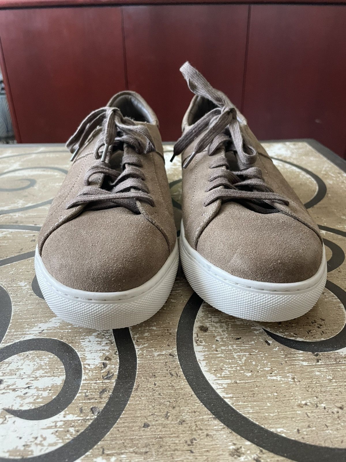 Trask Aaron Suede lace up Fashion sneaker nwob Size US 9.5 / EU 42-43 - 1 Thumbnail