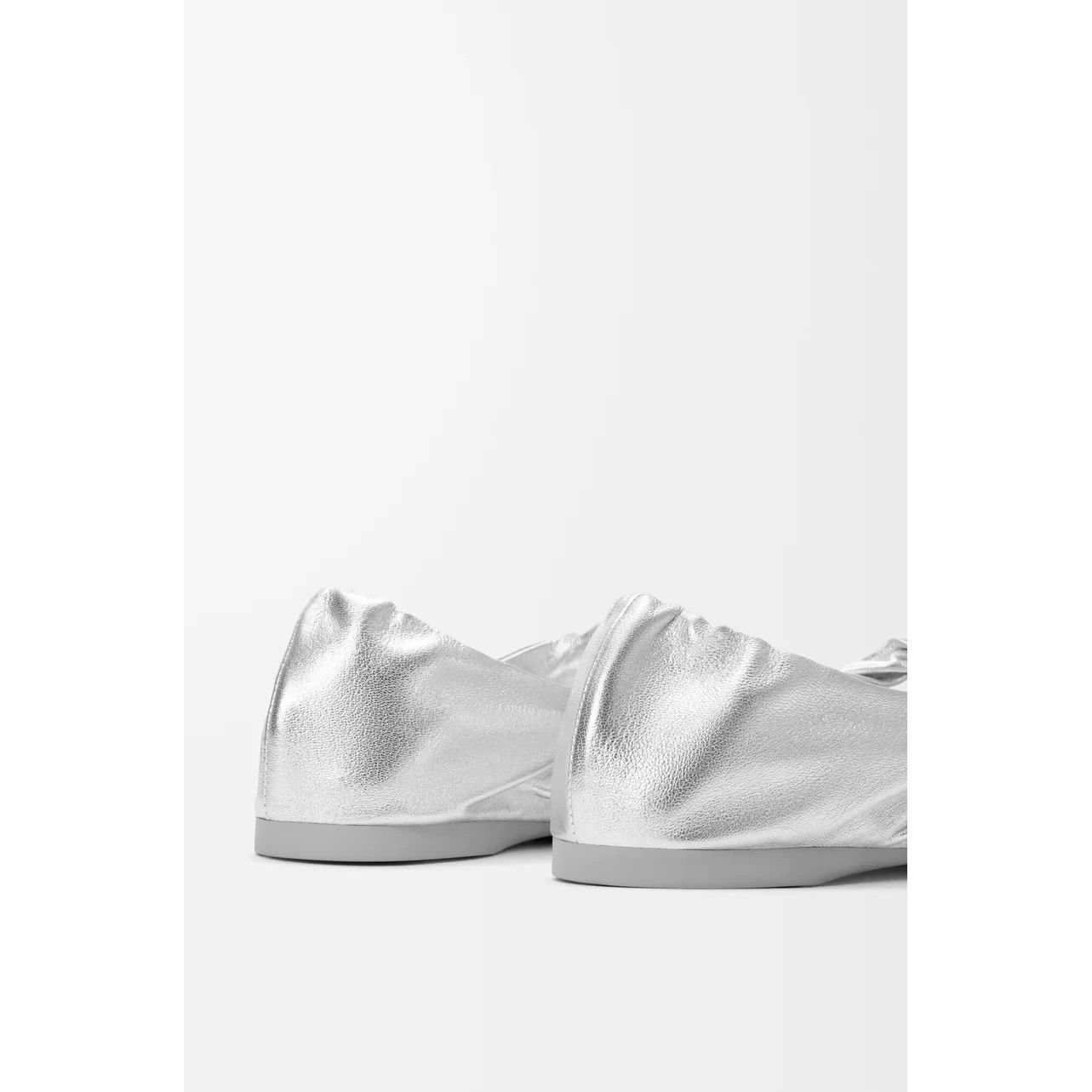 Loewe LOEWE Pebble Soft $1150 Silver Ballerinas New & Authentic (W Size US 8 / IT 38 - 5 Thumbnail