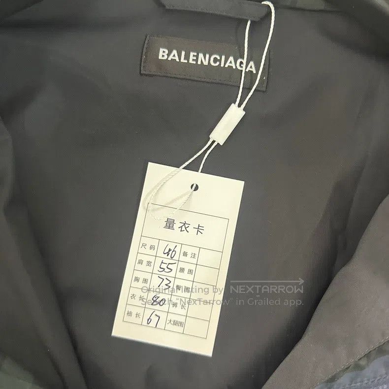 Balenciaga Balenciaga Double B Logo Embroidered Plaid Patchwork Cotto Size US S / EU 44-46 / 1 - 5 Thumbnail