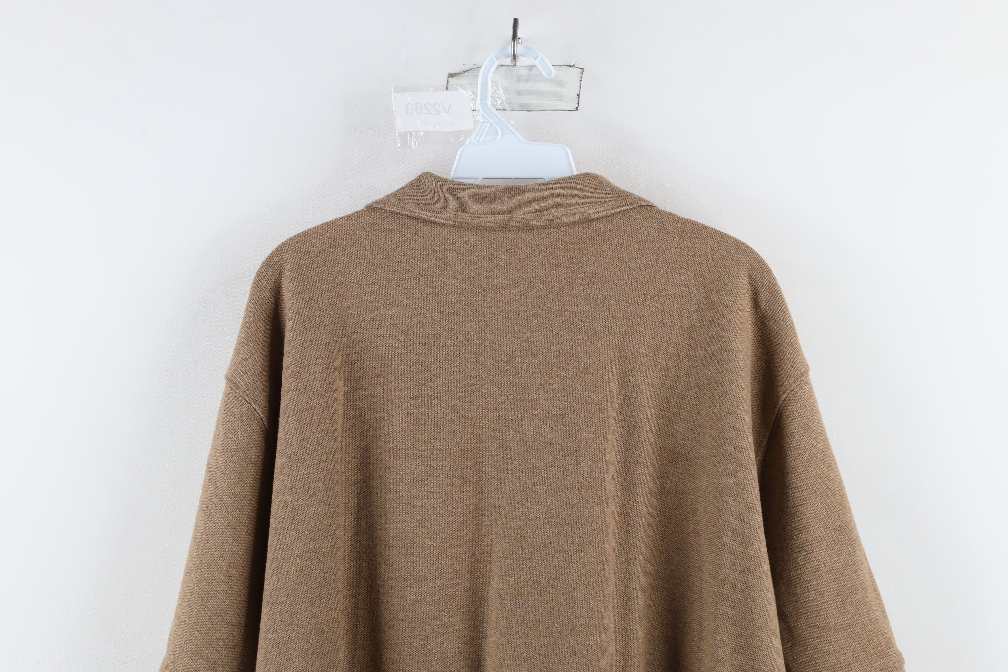 L.L. Bean × Vintage Vintage LL Bean Blank Pique Cotton Collared Polo Shirt Brown Size US XL / EU 56 / 4 - 8 Thumbnail