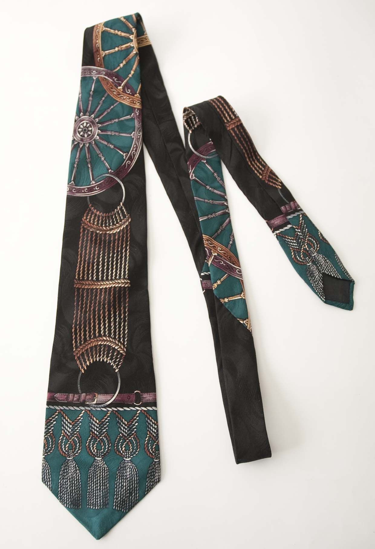 Chaps Ralph Lauren × Vintage Chaps Ralph Lauren Tie 100% Silk Chain Size ONE SIZE - 1 Thumbnail
