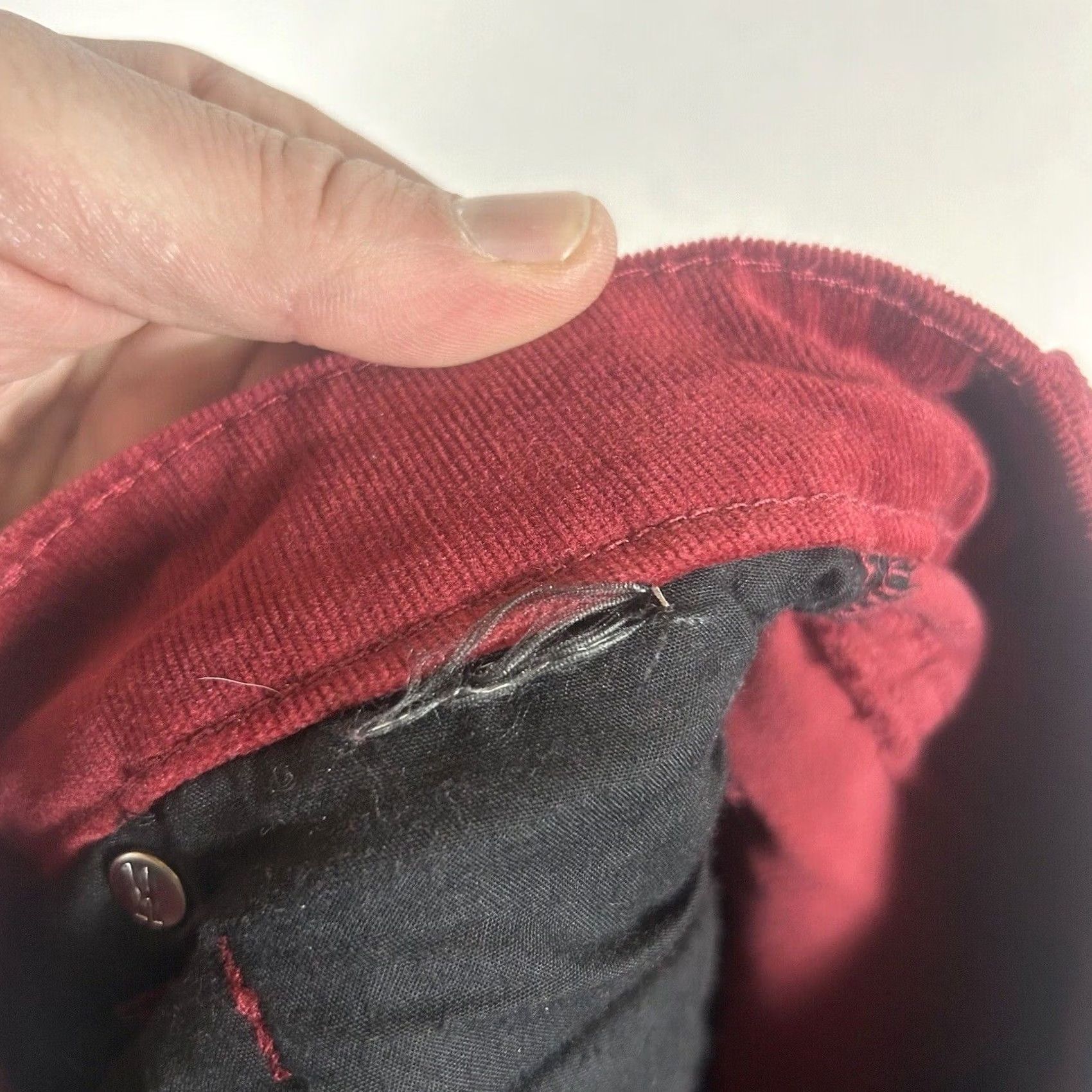 Vintage KUT from the Kloth Diana Skinny Corduroy Pants Womens 4 Red Mid Rise Slim Jeans Casual Size 27" / US 4 / IT 40 - 4 Thumbnail