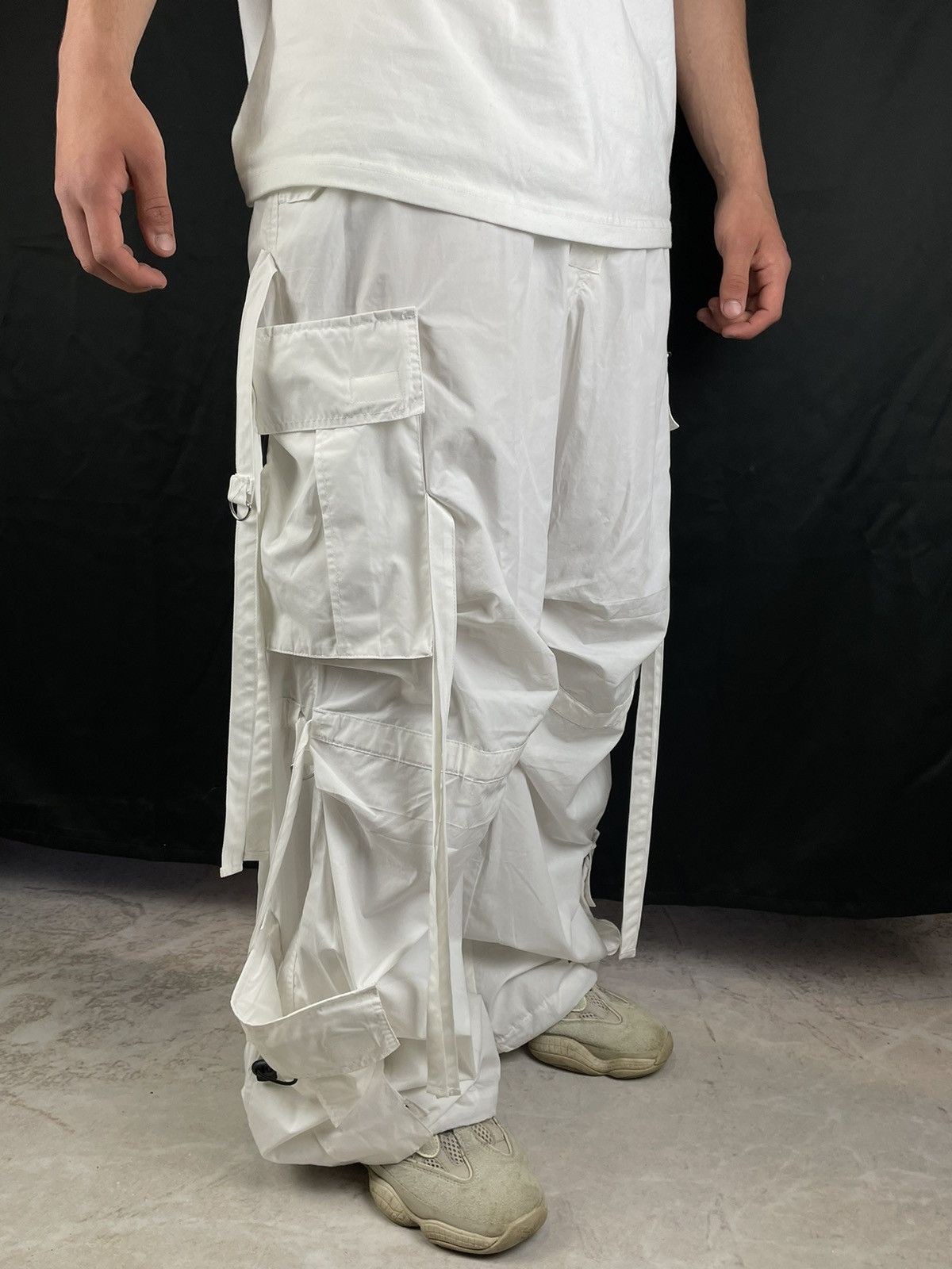 If Six Was Nine × Japanese Brand Junya Watanabe Rick Owens Style Bondage Cargo Baggy Pant Size US 38 / EU 54 - 20 Thumbnail